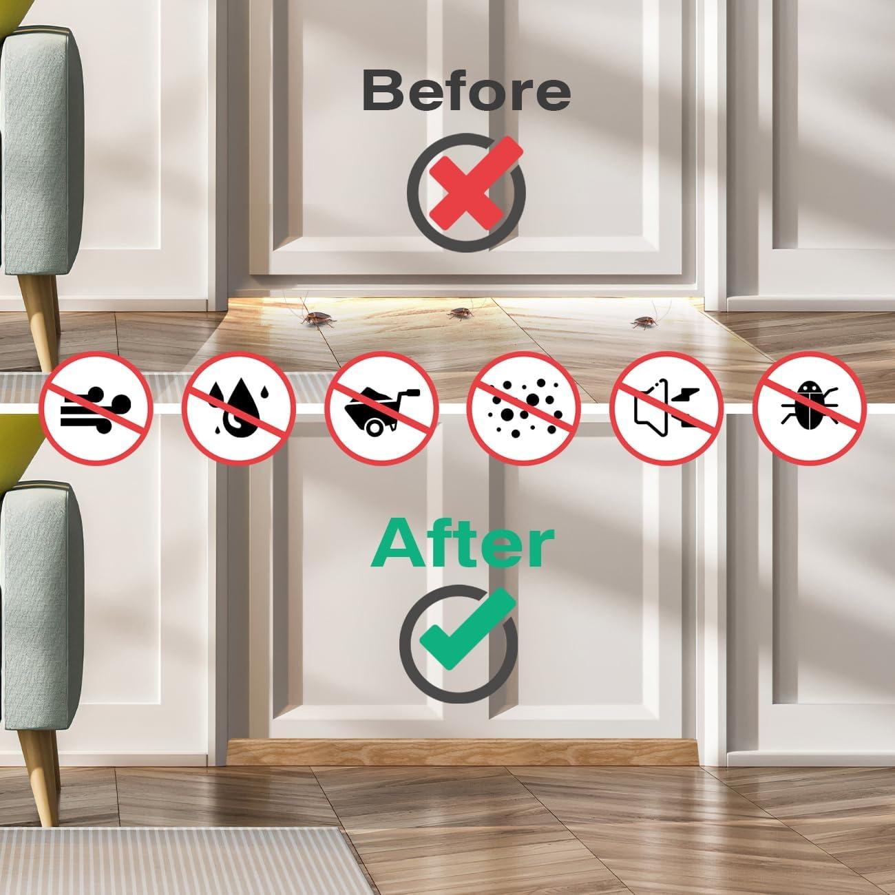 Tapón de Draft Lewondr 91.44 cm Beige Impermeable