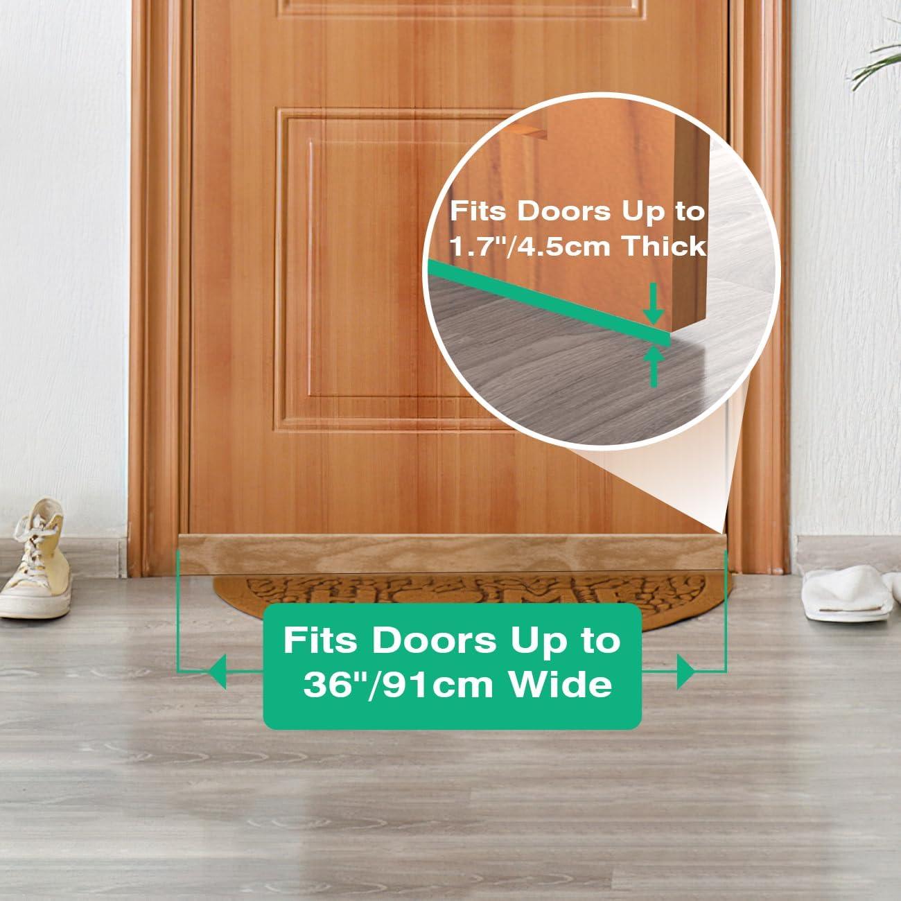 Tapón de Draft Lewondr 91.44 cm Beige Impermeable