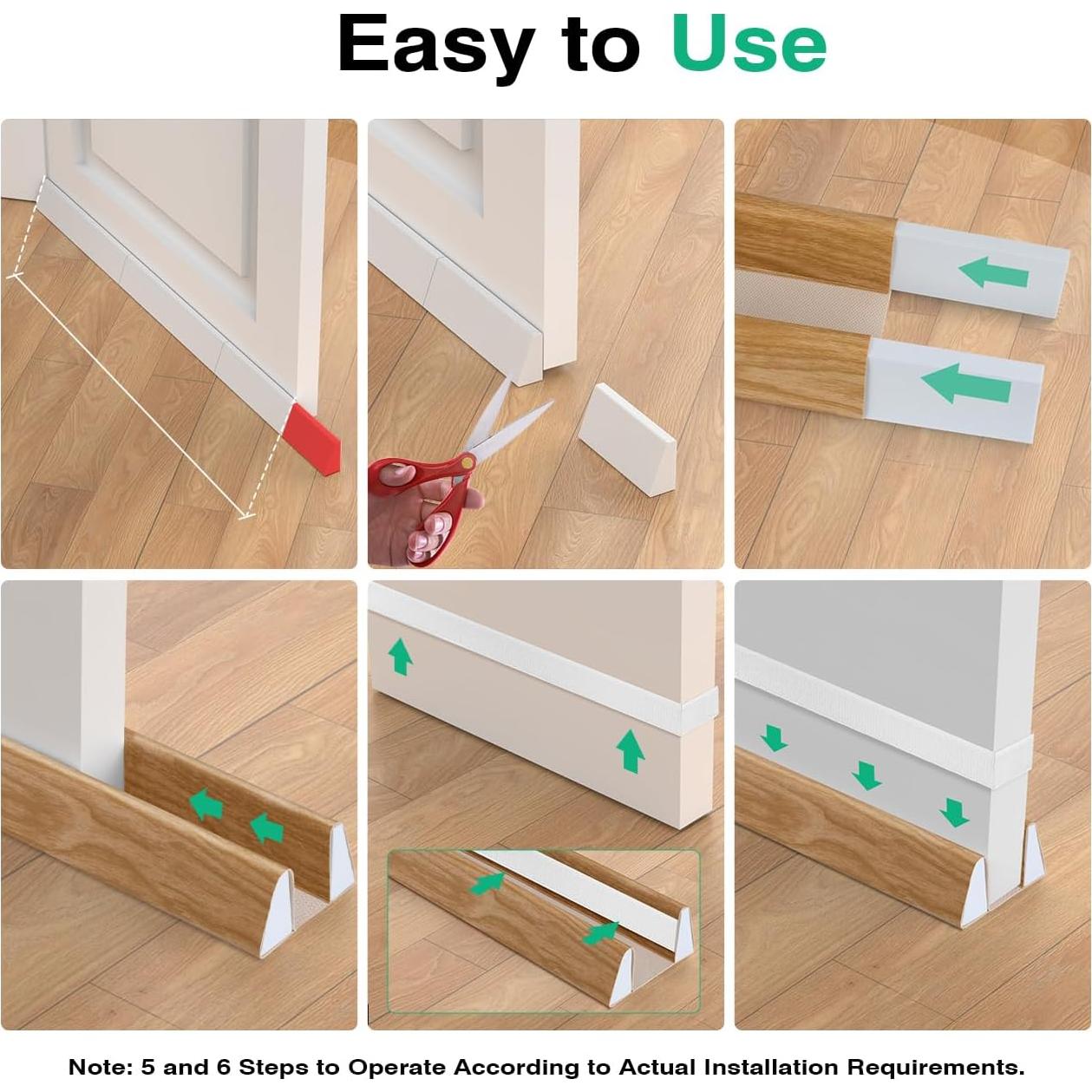 Tapón de Draft Lewondr 91.44 cm Beige Impermeable