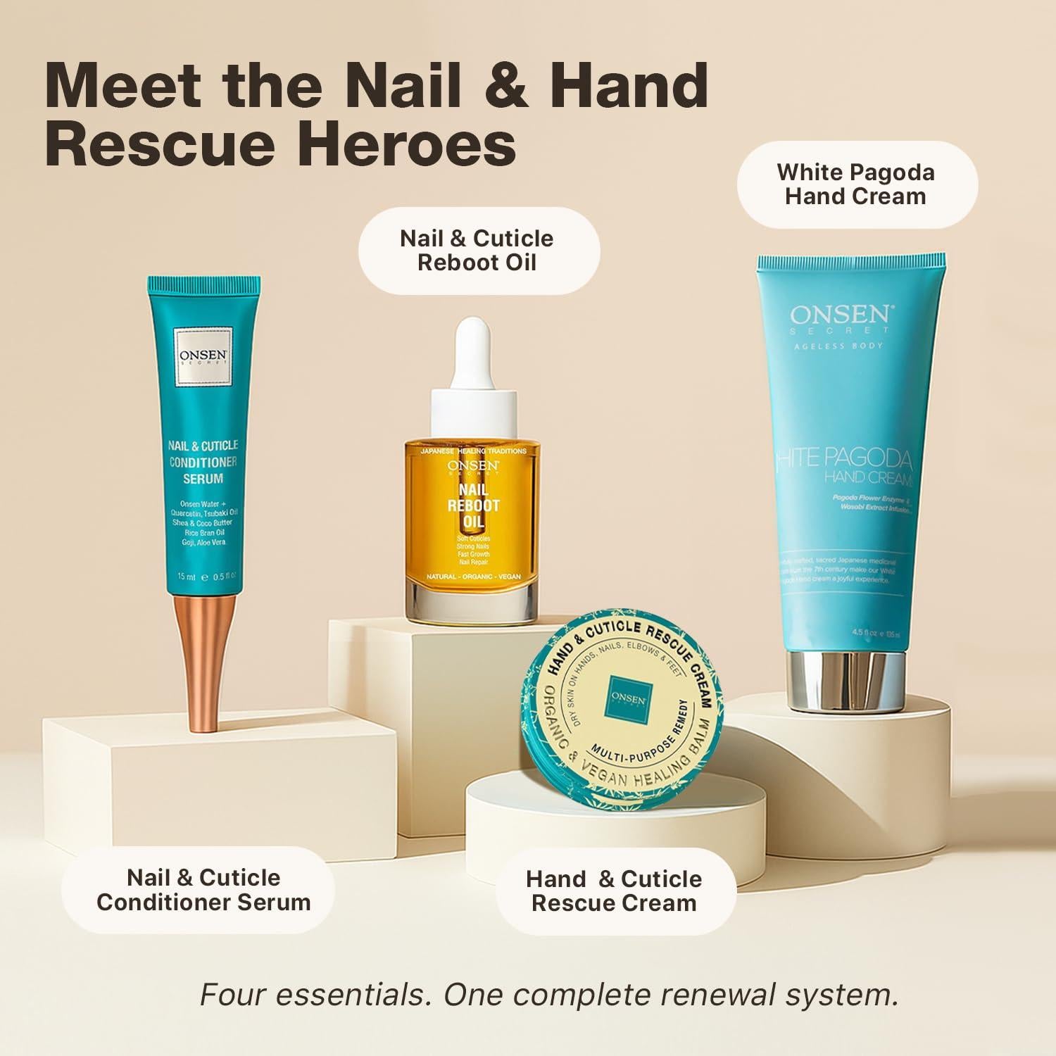 Crema para Manos y Cutículas Onsen 26ml | Hidratante Vegano