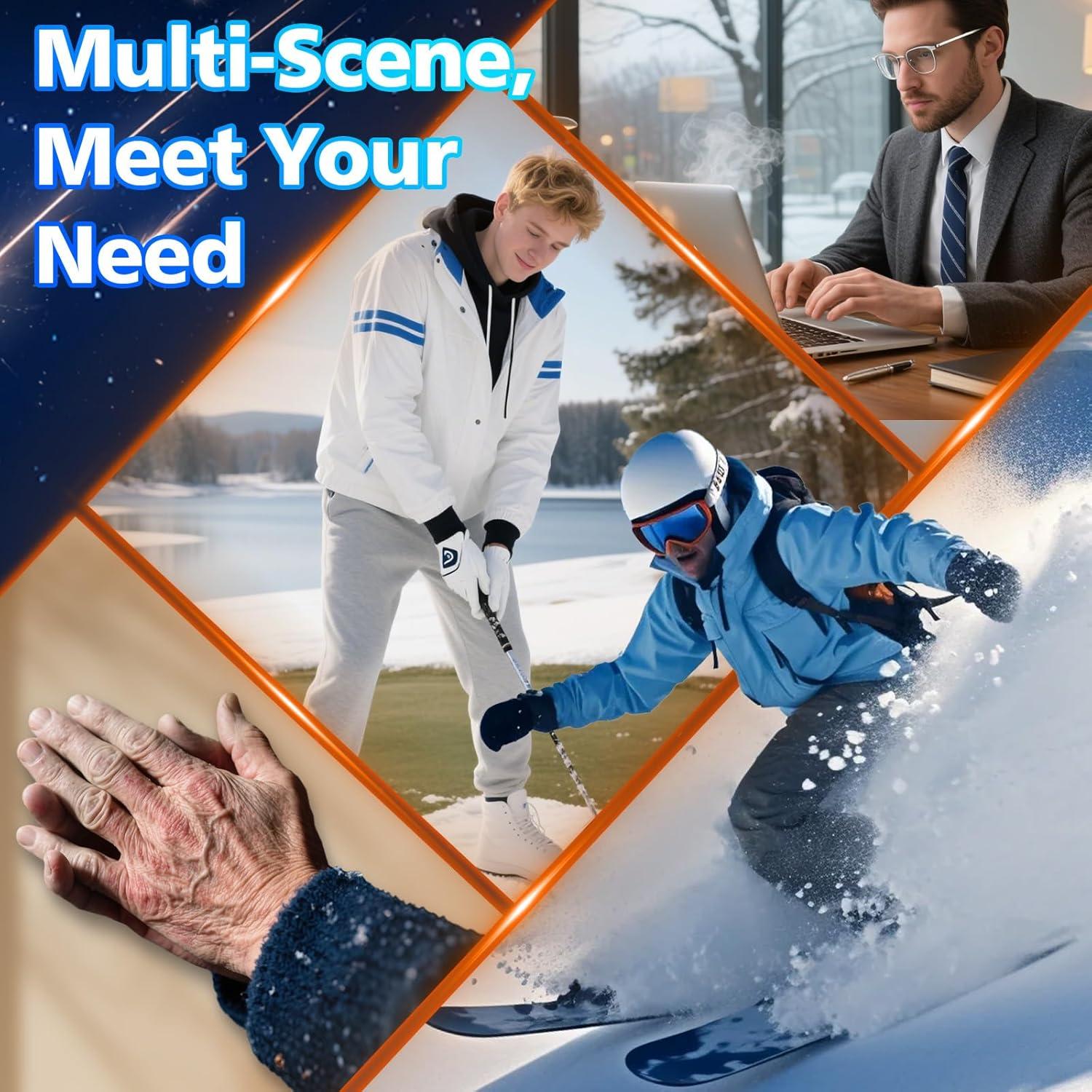 Calentadores de Manos Recargables AUIIAH YI08 2 Piezas LED