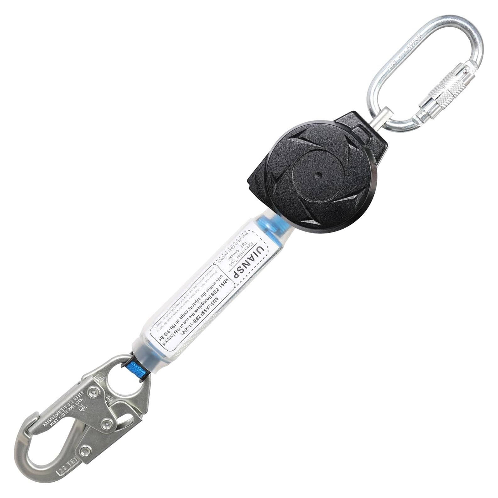 Cuerda Retráctil de Seguridad UIANSP 1.83m Gancho Pequeño