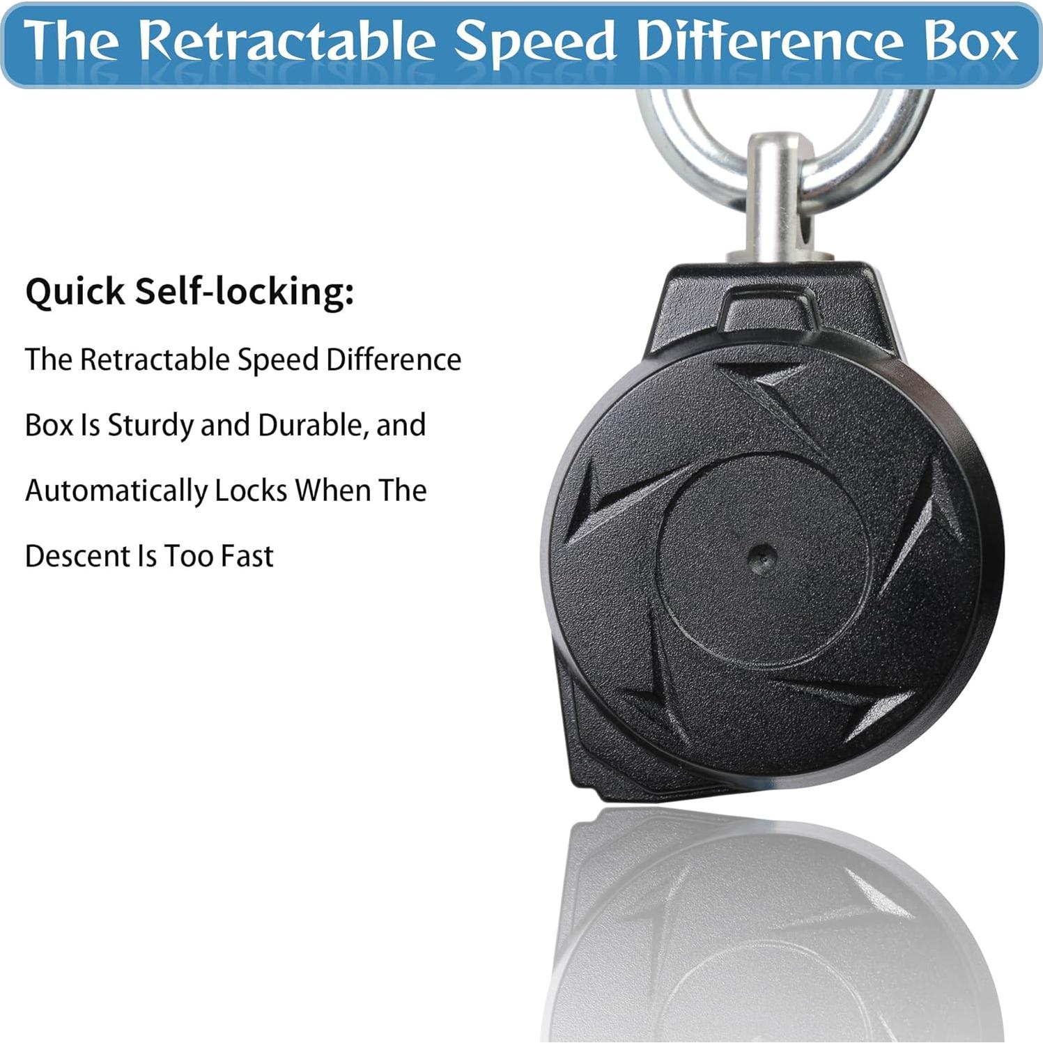 Cuerda Retráctil de Seguridad UIANSP 1.83m Gancho Pequeño