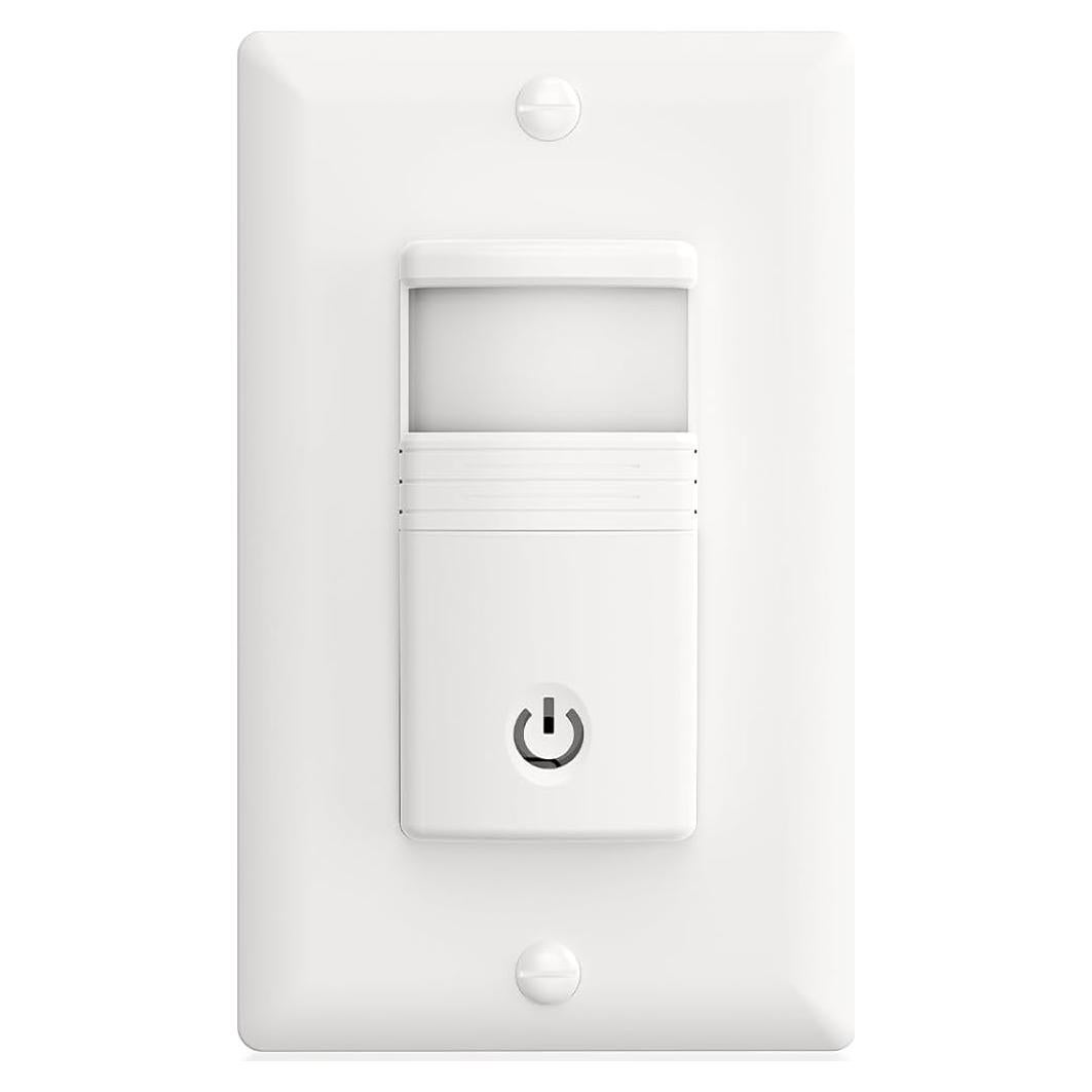 Interruptor de Luz ECOELER con Sensor de Movimiento PIR Blanco