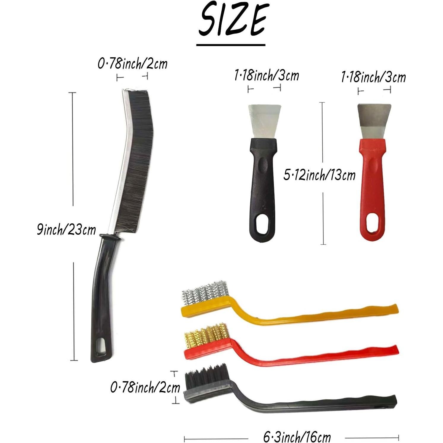 Juego de limpieza 12 piezas Durikant - Cepillos y raspadores