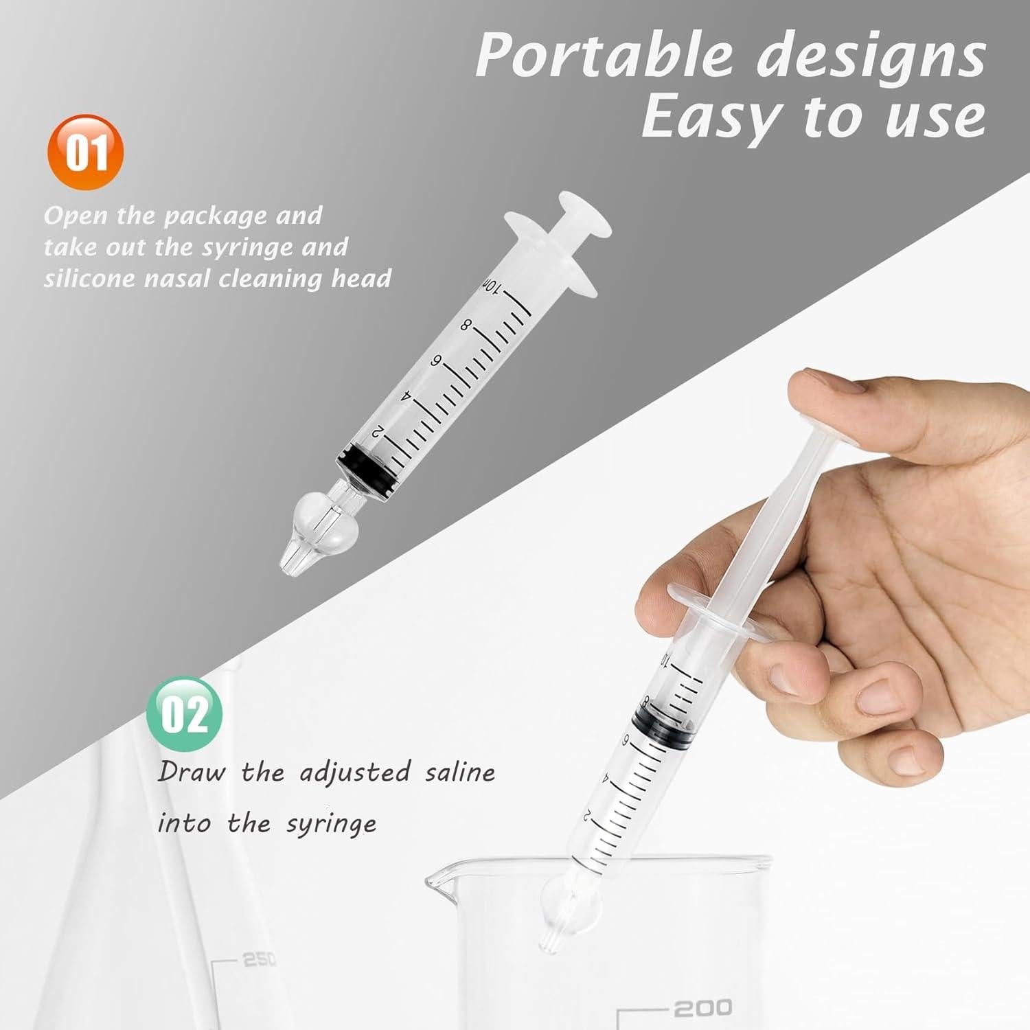 Aspiradores Nasales para Bebés Yeetandoo - Paquete de 2, 10ml