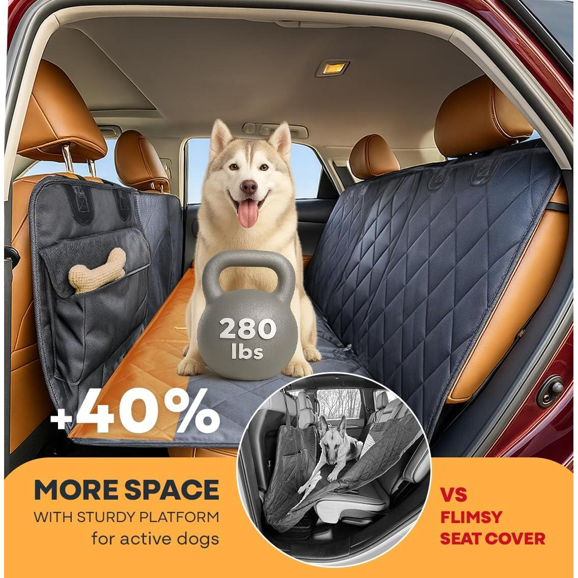 Cubierta de Asiento para Perros APetsPlanet Negra 137x61 cm