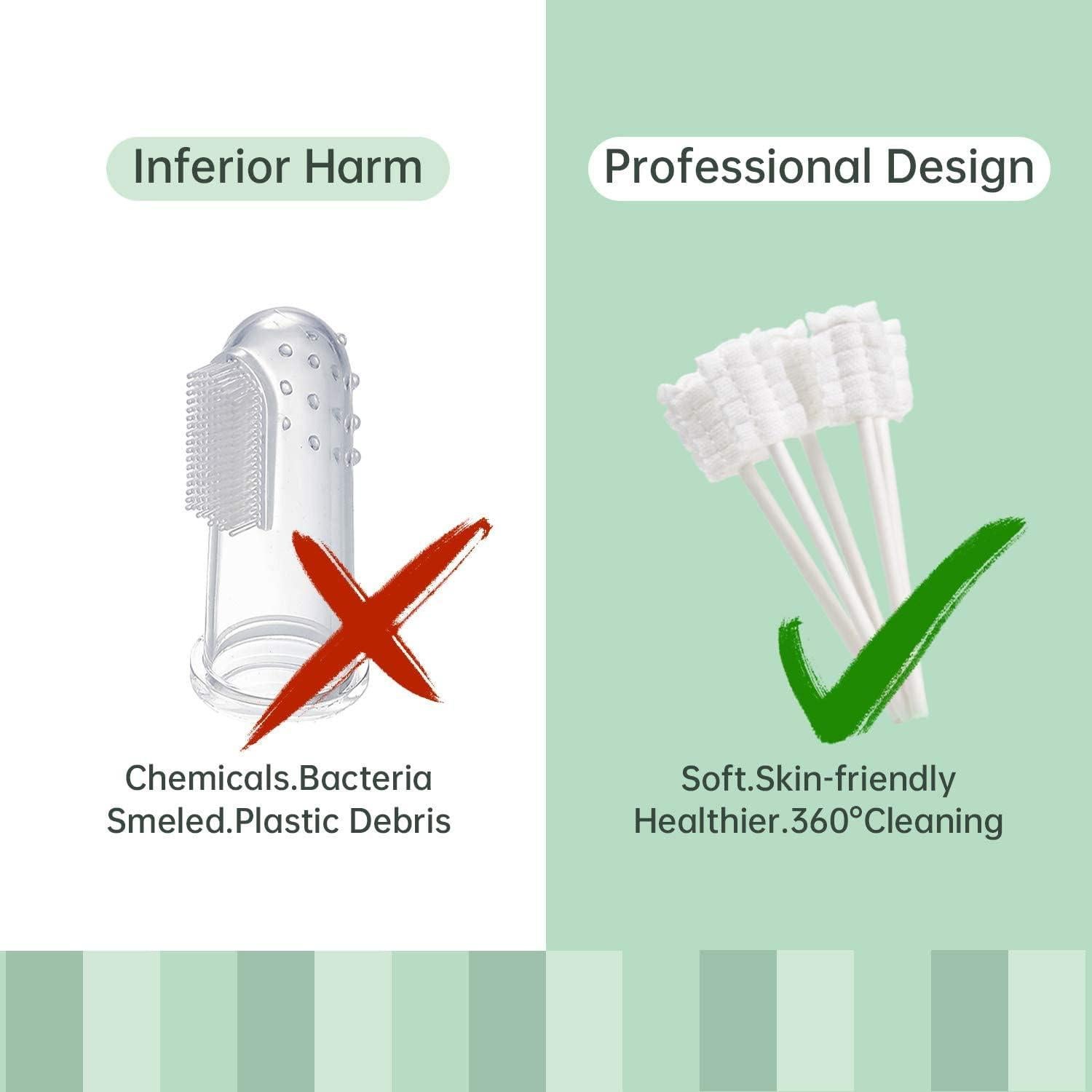 Kit de Limpieza Oral para Bebés Camiee - 48 Cepillos Desechables