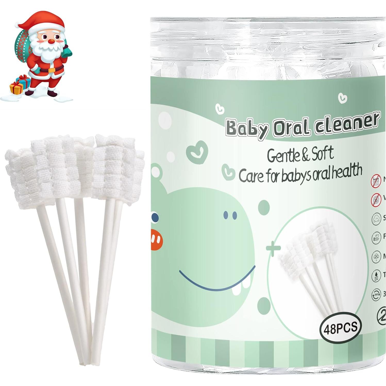 Kit de Limpieza Oral para Bebés Camiee - 48 Cepillos Desechables