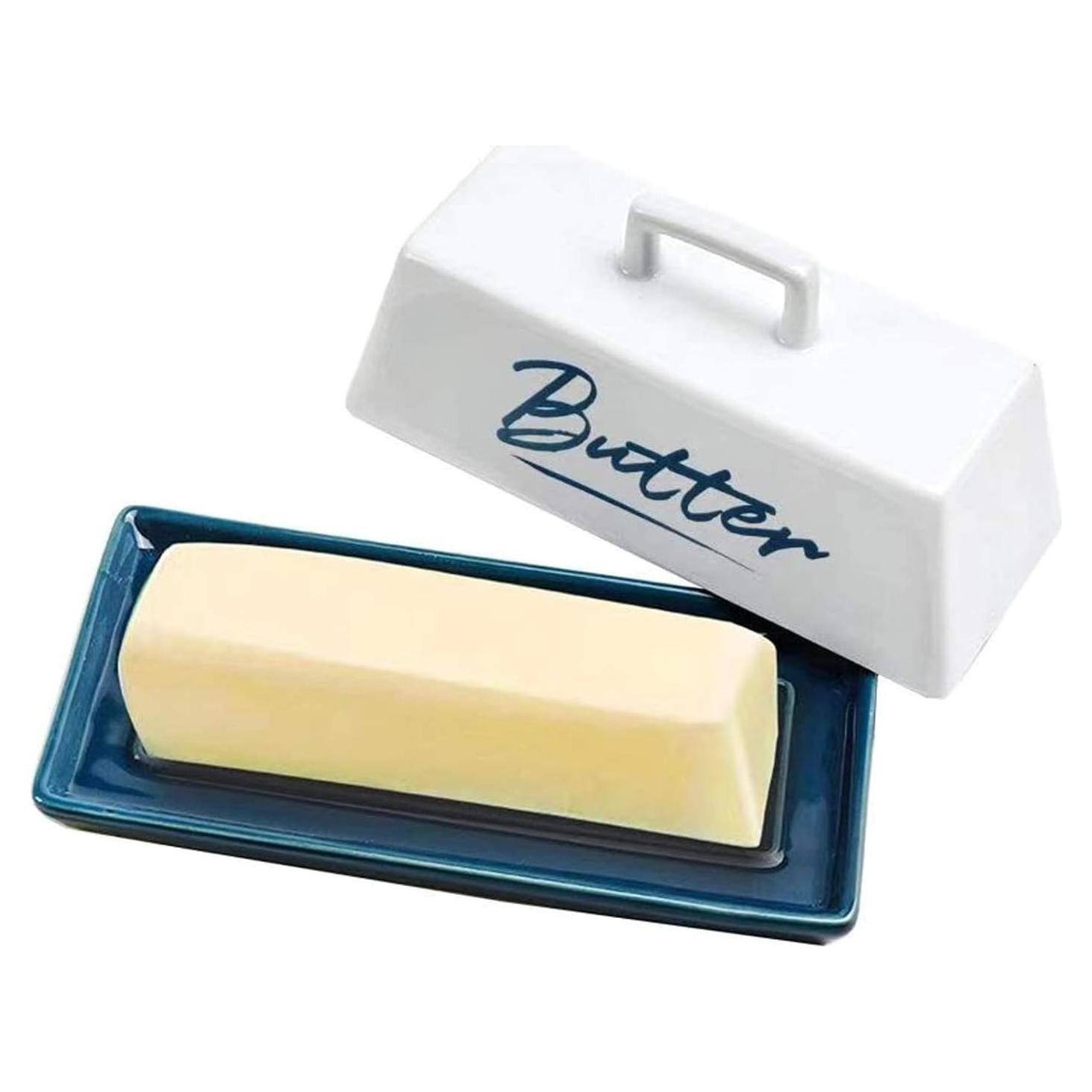 Tazón para Mantequilla SENPENG DM con Tapa Cerámica 19.81x9.65cm