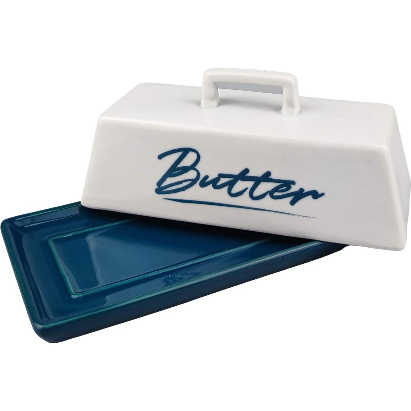 Tazón para Mantequilla SENPENG DM con Tapa Cerámica 19.81x9.65cm