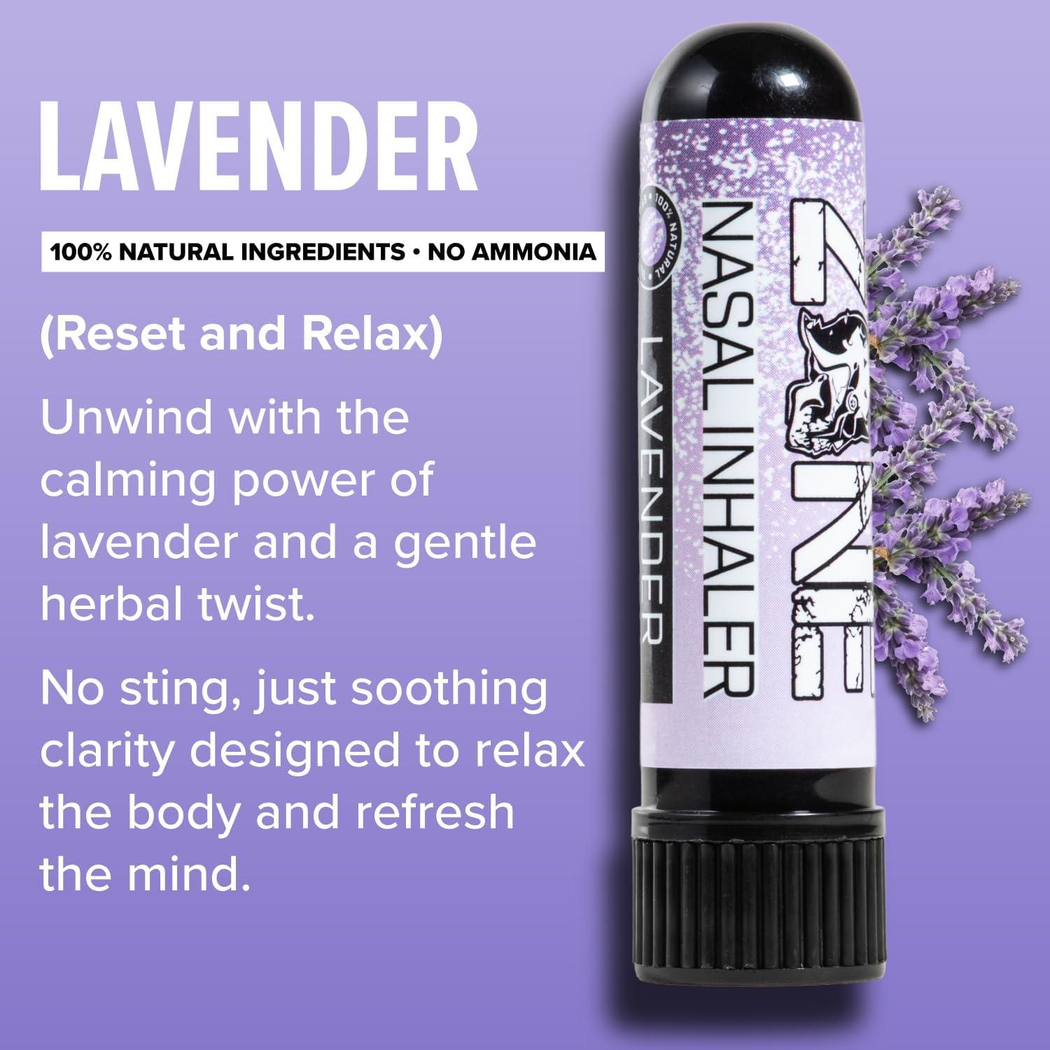 Stick Nasal de Aceite Esencial Zone - Paquete de 3 Lavanda