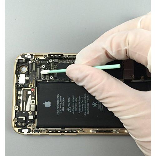 100 Bastones de Limpieza de Poliéster CK-PS743 para Electrónica