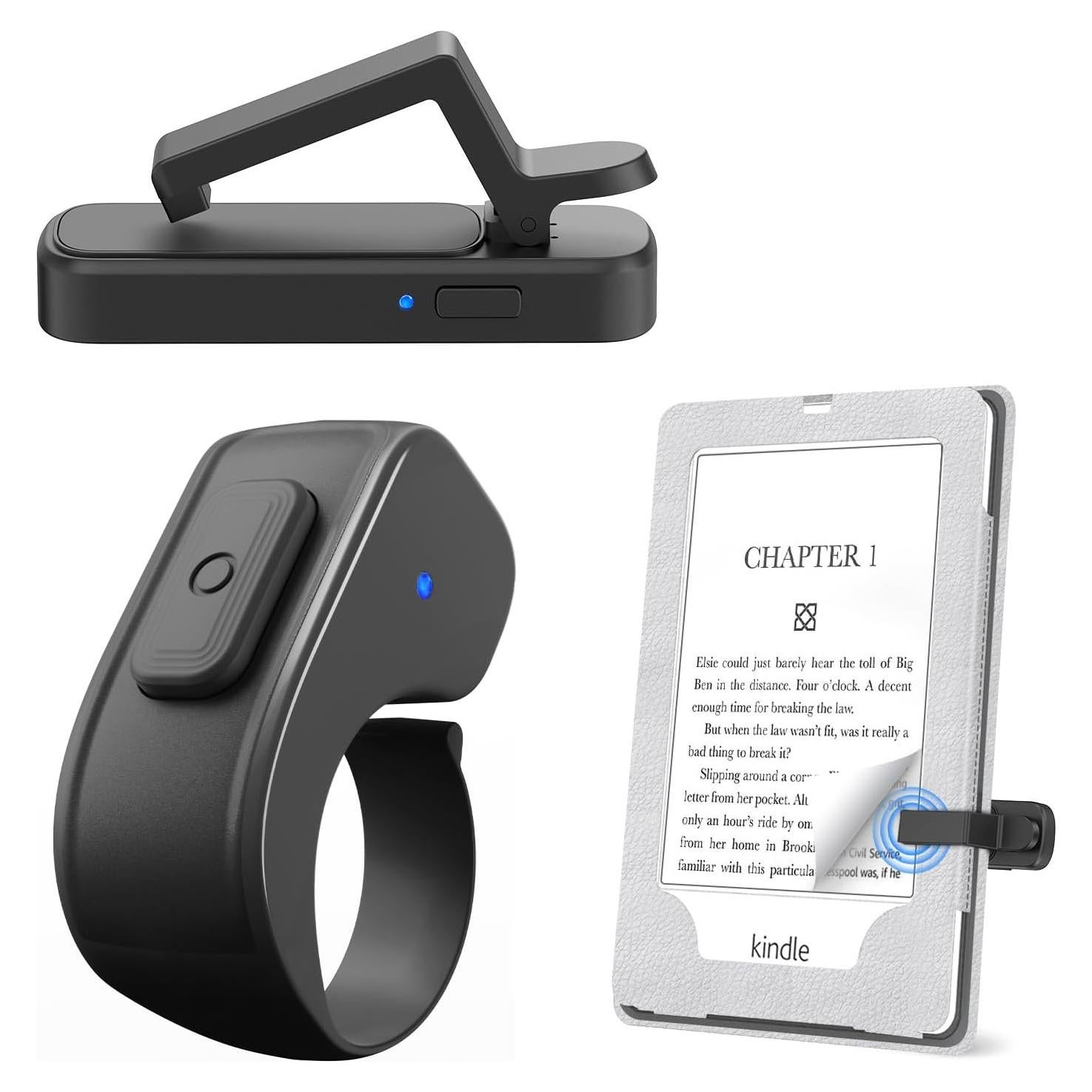 Anillo Pasador de Página JIMZOO FYQ-K1 PRO Negro - Control Remoto