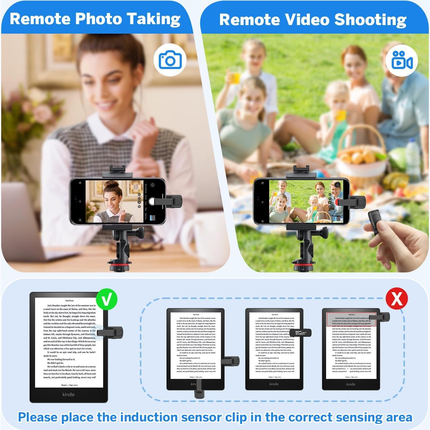 Anillo Pasador de Página JIMZOO FYQ-K1 PRO Negro - Control Remoto