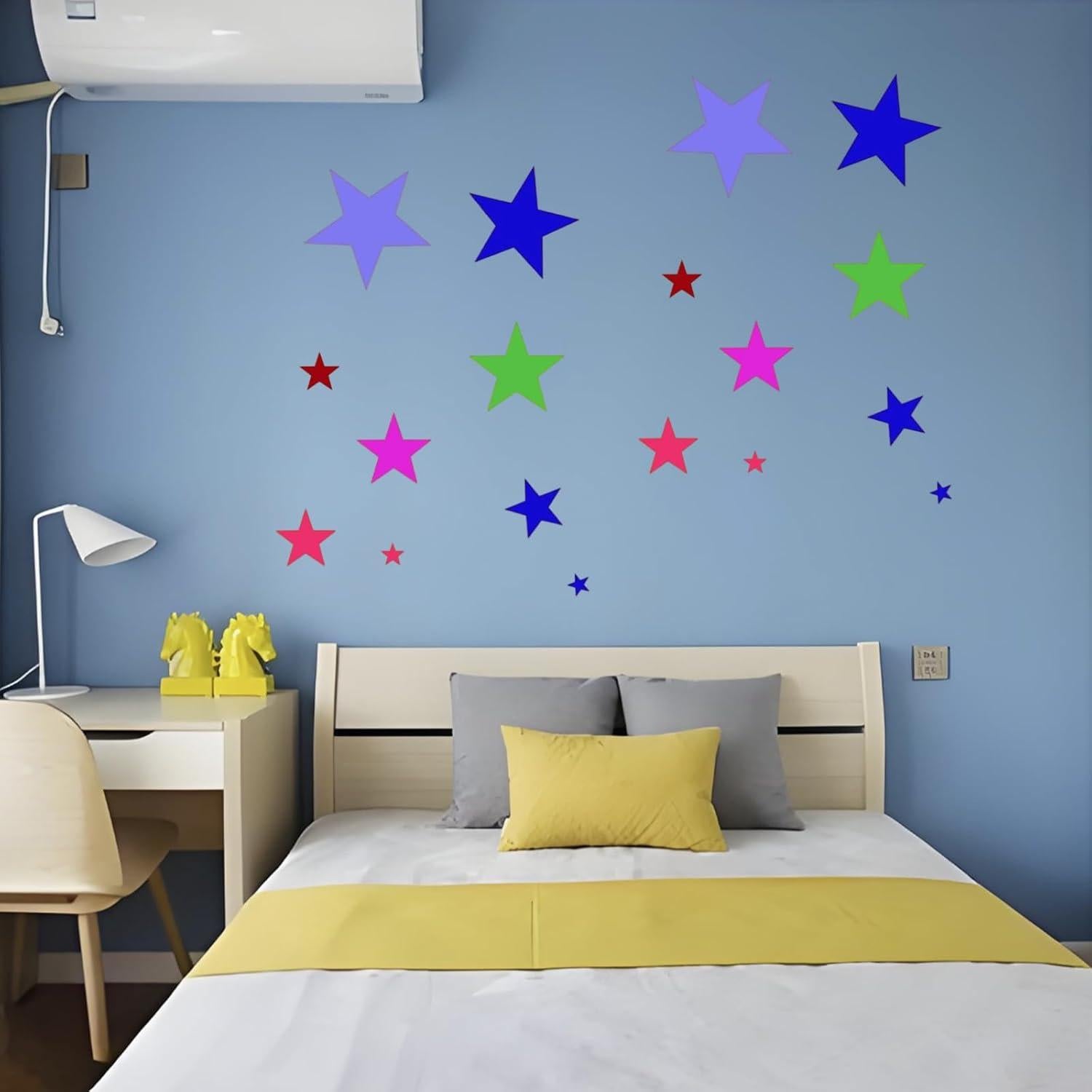 Plantilla de Estrella Grande 8 PZS Pino y Lino Reutilizables