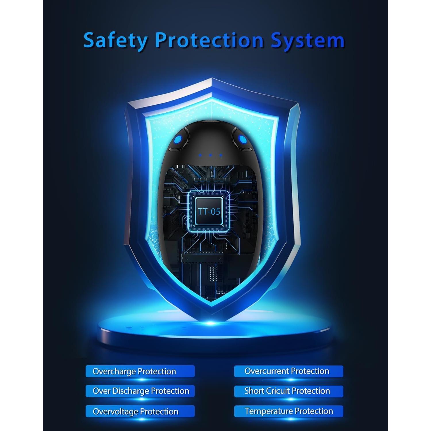 Calentadores de Manos Recargables HAWANA TT-05, 2 Piezas