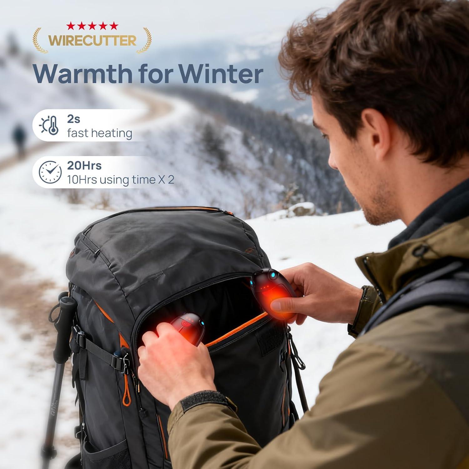 Calentadores de Manos Recargables HAWANA TT-05, 2 Piezas