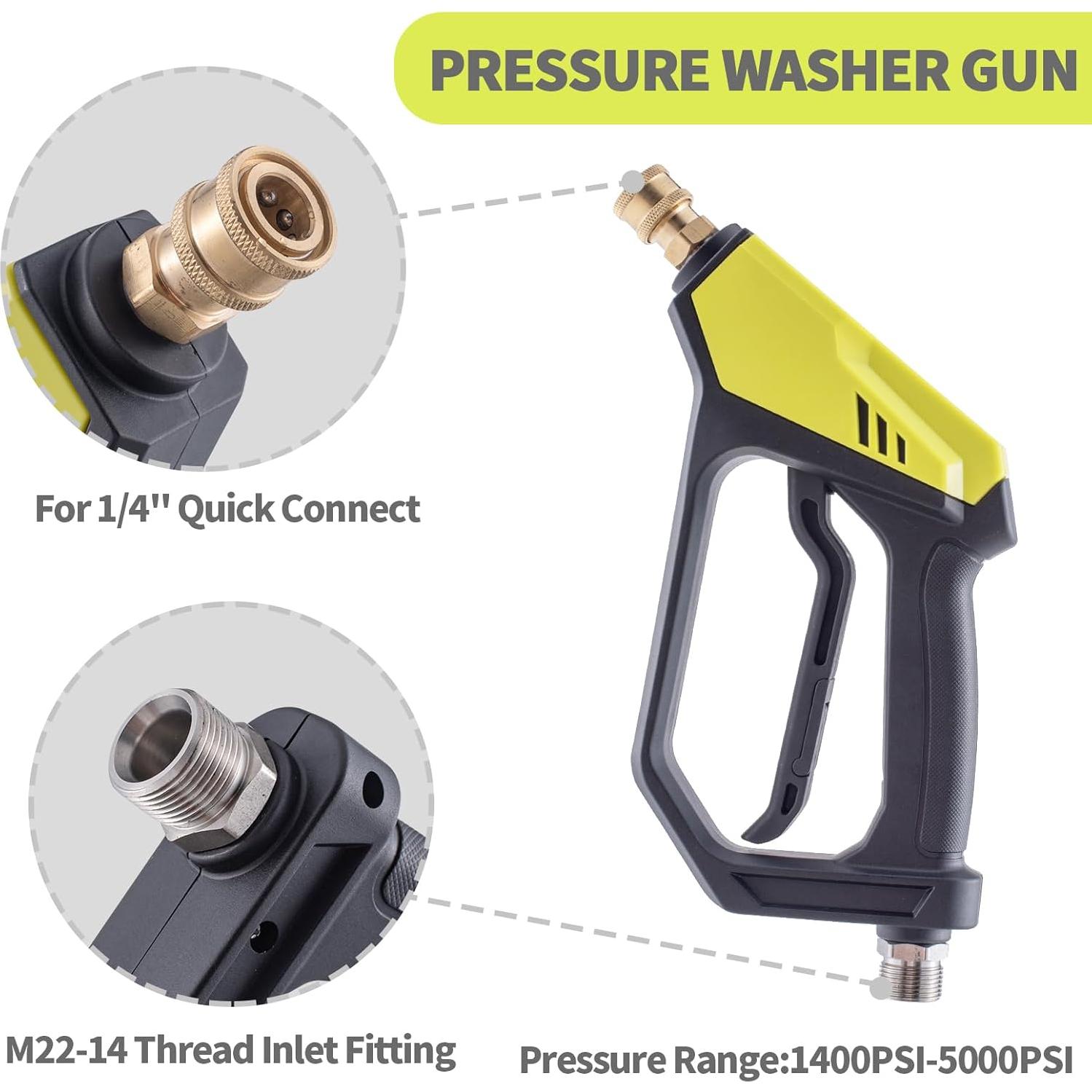 Kit de Cañón de Espuma REALYOU con Pistola de Lavado a Presión