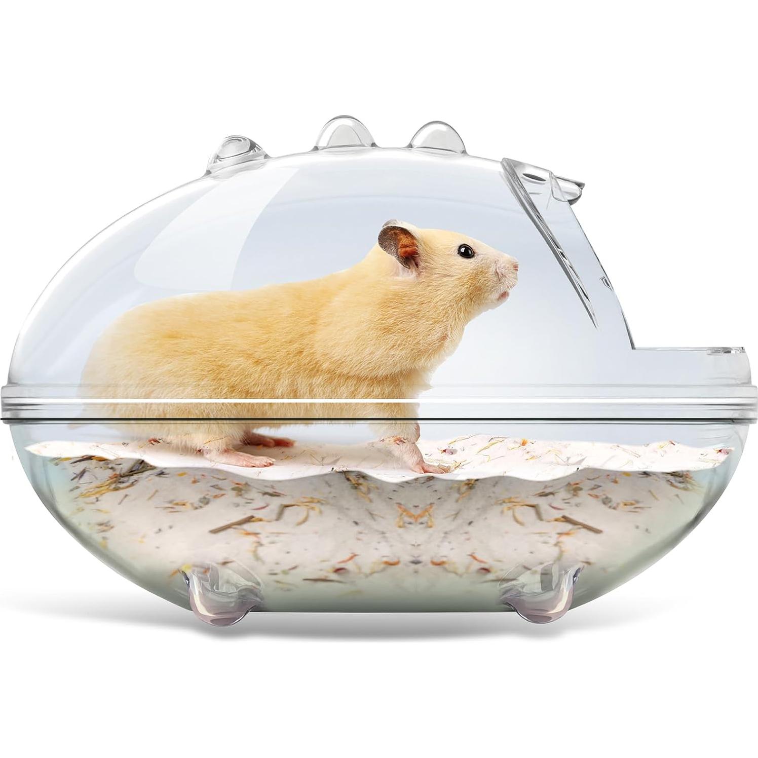 Baño de Hámster TieLishor S 13.5x9.7x8.4 cm - Caja de Arena