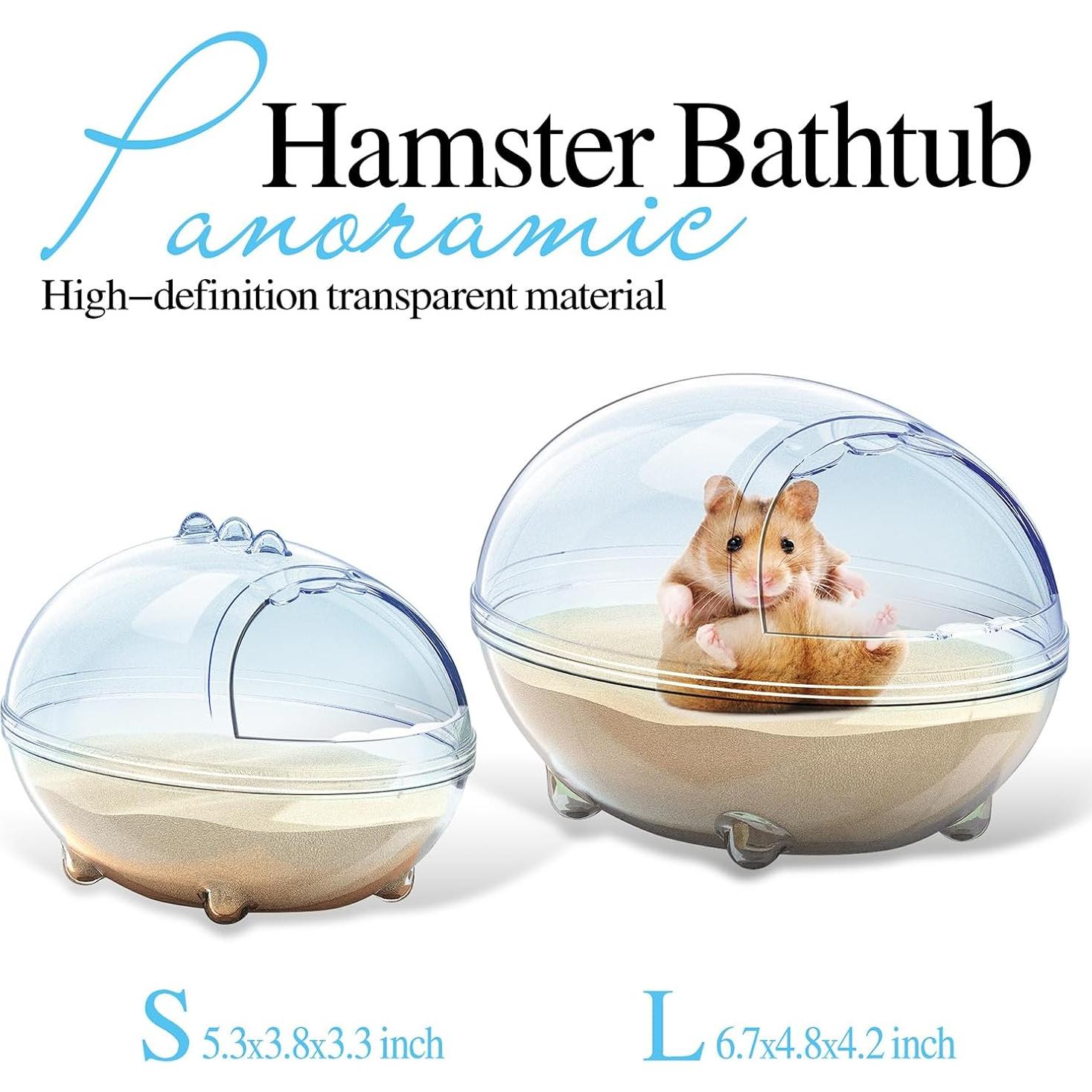 Baño de Hámster TieLishor S 13.5x9.7x8.4 cm - Caja de Arena