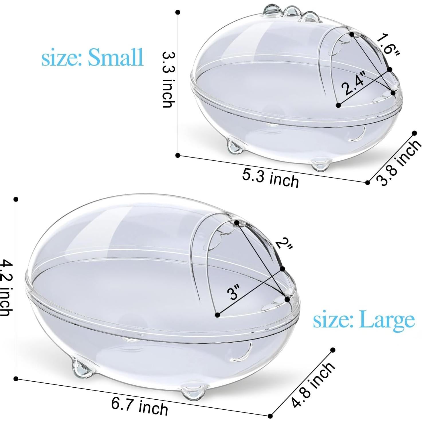 Baño de Hámster TieLishor S 13.5x9.7x8.4 cm - Caja de Arena