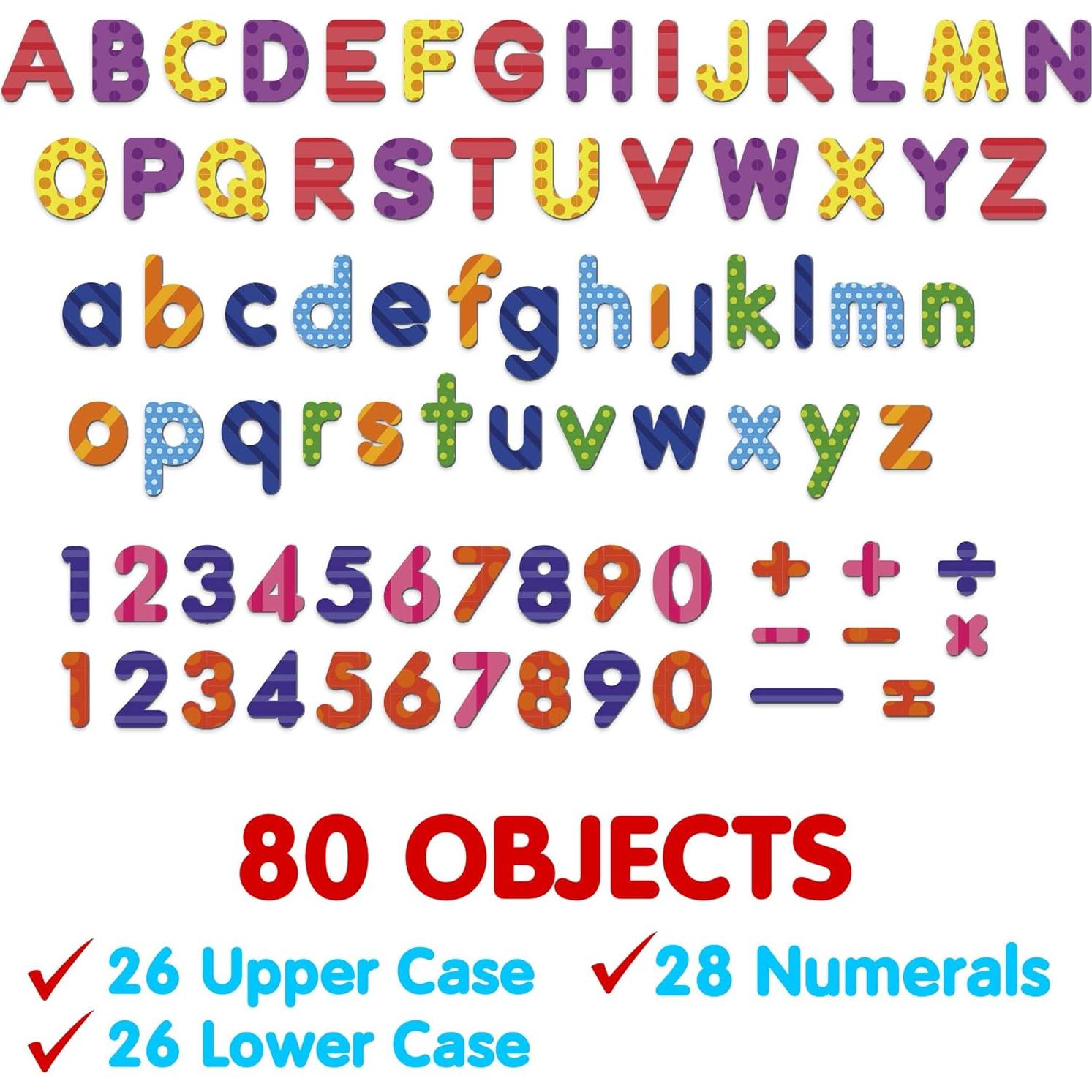 Imán de Espuma X-bet MAGNET 80 Pcs Alfabeto y Números