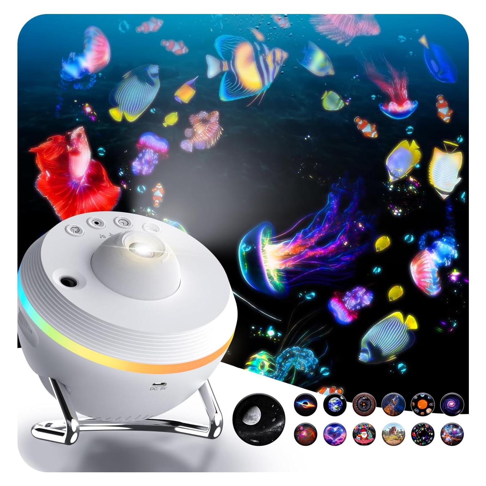 Proyector de Estrellas SOMKTN 4K HD con 13 Discos y Temporizador