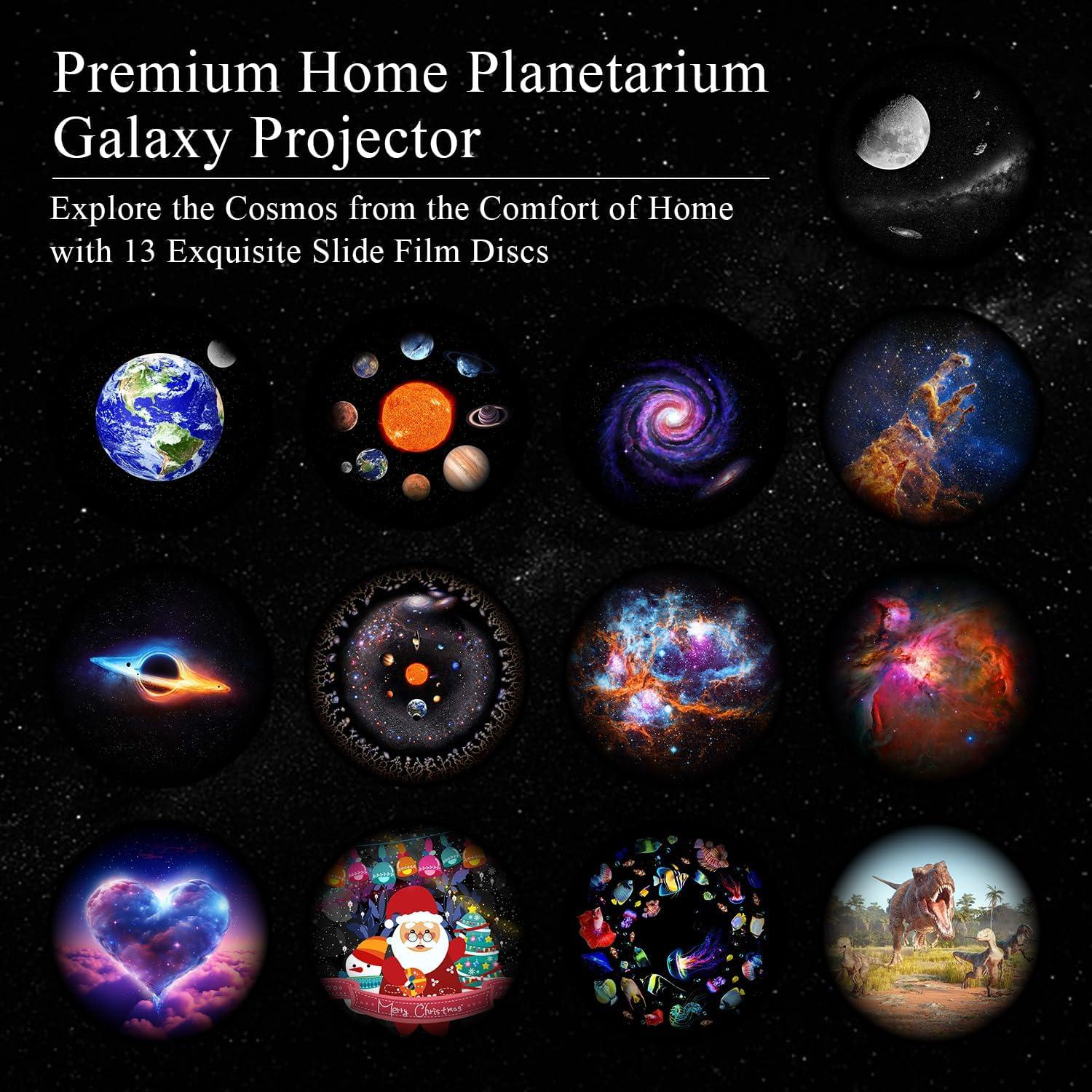 Proyector de Estrellas SOMKTN 4K HD con 13 Discos y Temporizador