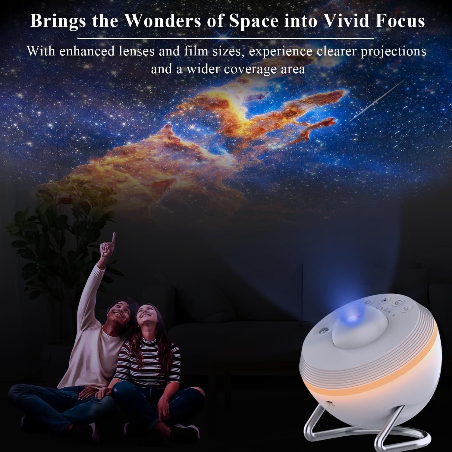 Proyector de Estrellas SOMKTN 4K HD con 13 Discos y Temporizador