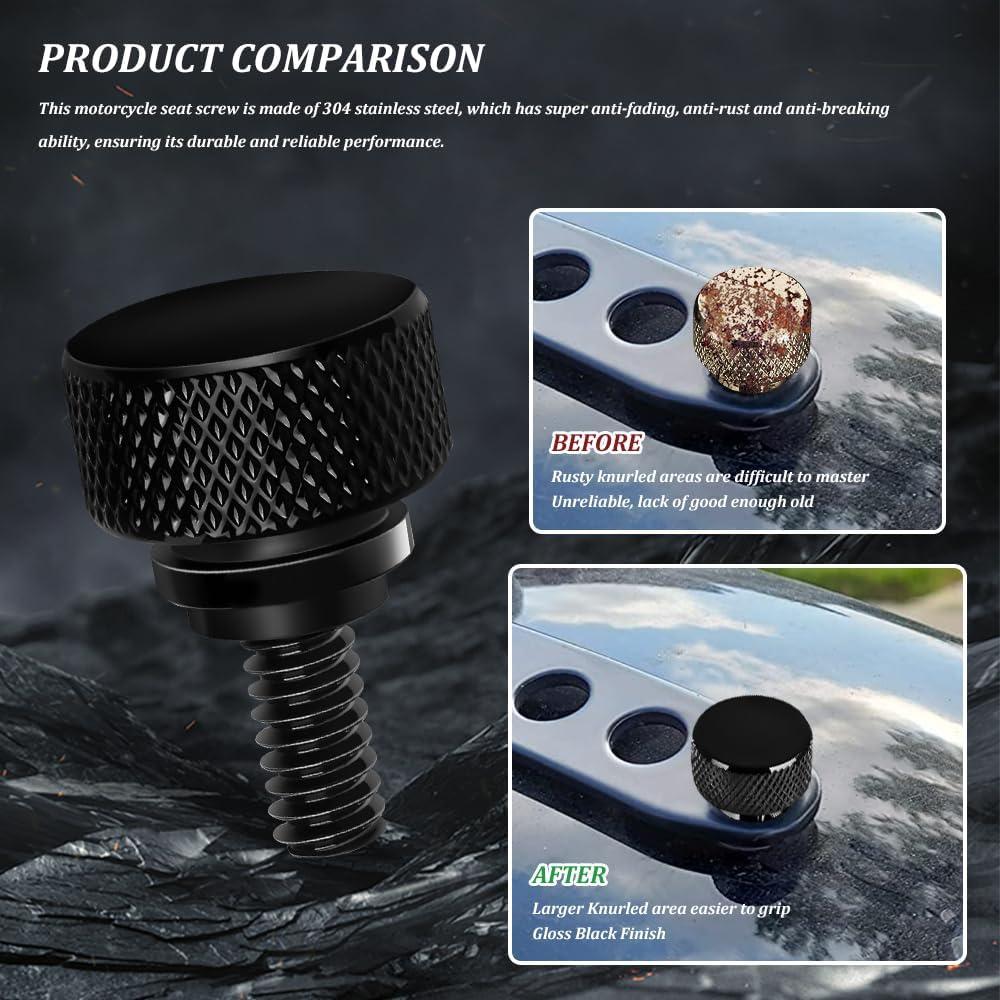 Tornillo de Asiento de Aluminio Zufoty para Harley 1996-2025