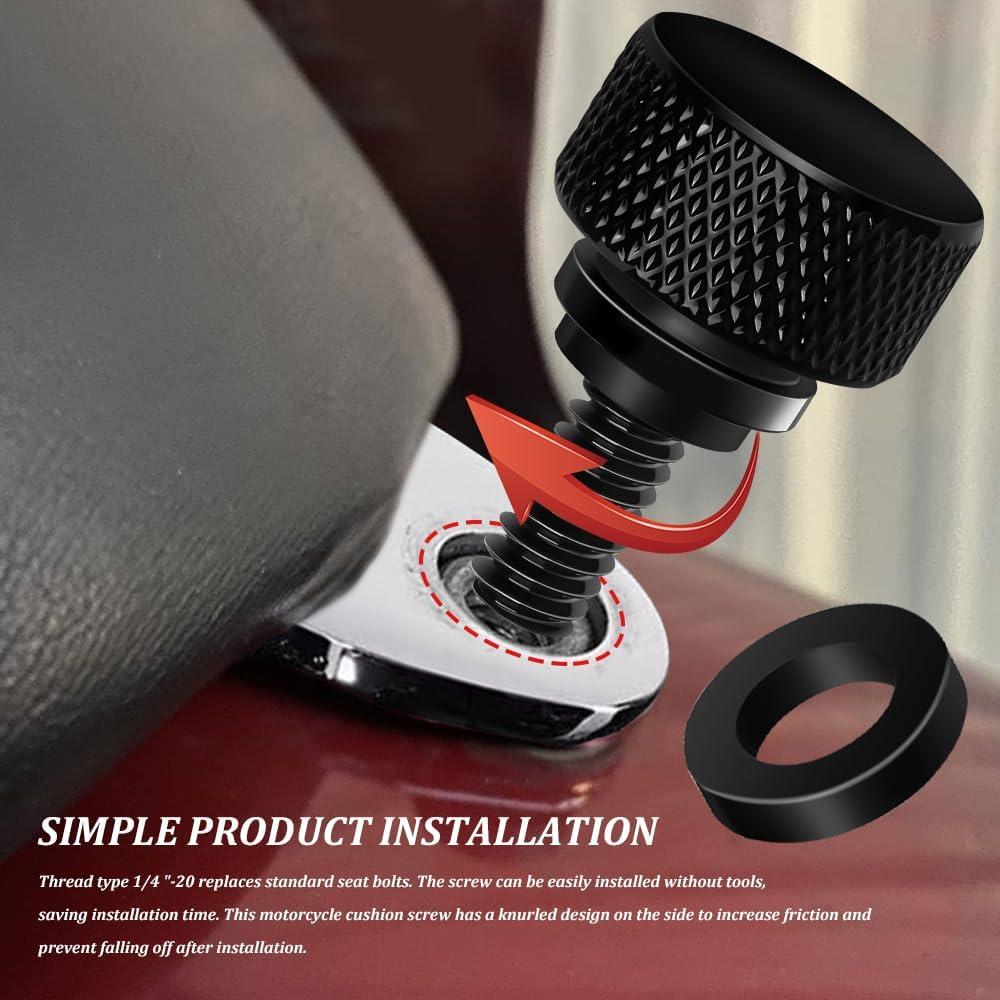 Tornillo de Asiento de Aluminio Zufoty para Harley 1996-2025