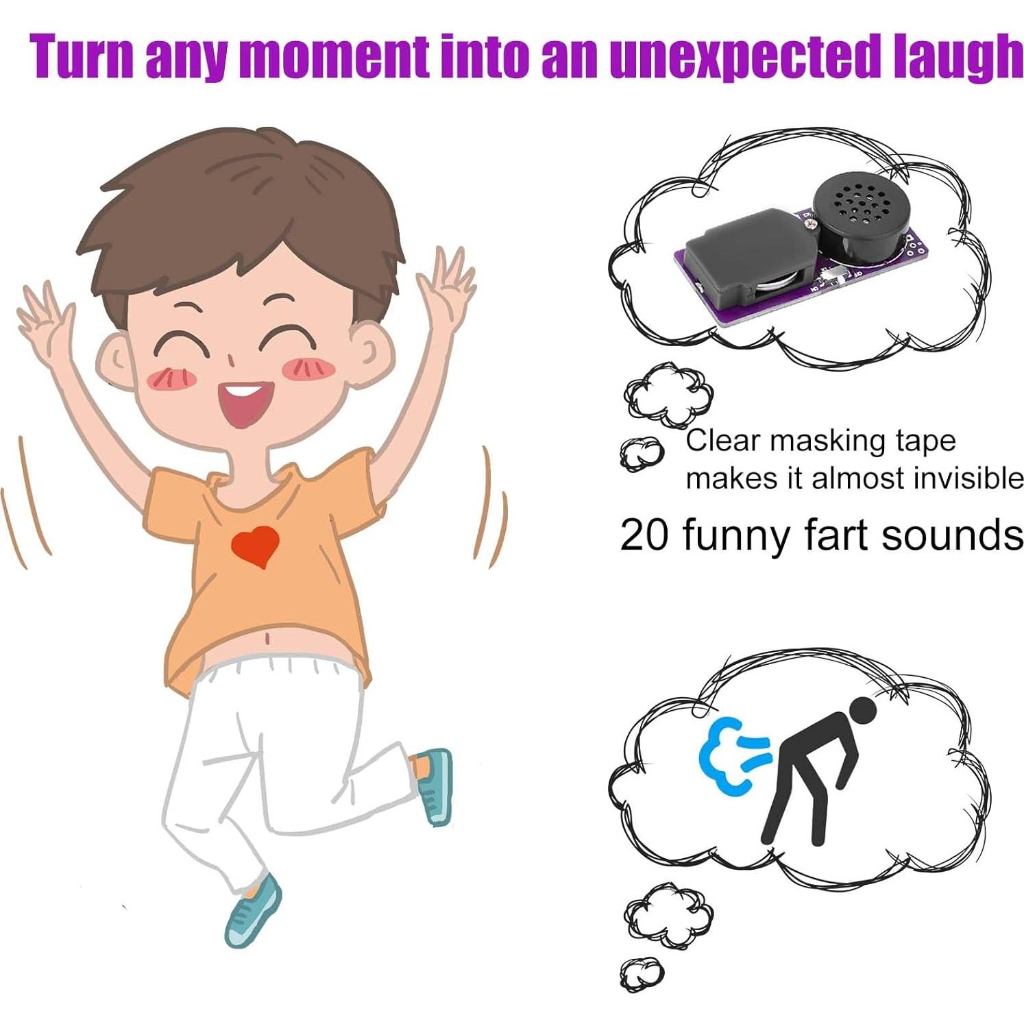 Hacedor de Ruido de Pedos BTFO, Juguete Divertido 20 Sonidos