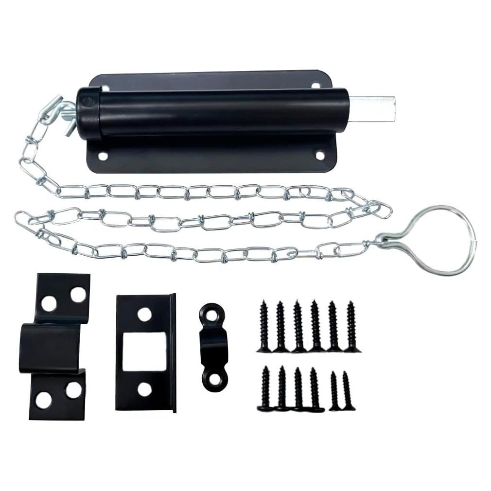 Cerrojo de Cadena QCAA 15.24 cm Negro Mate 1 Paquete