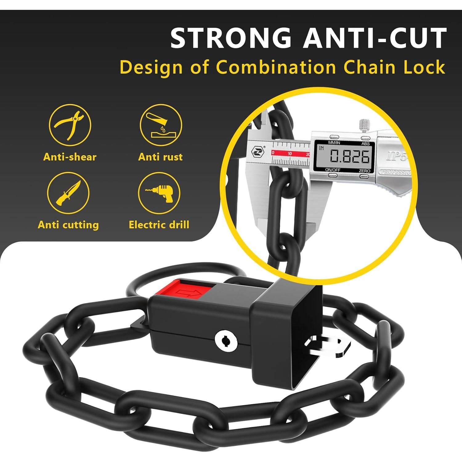 Candado Antirrobo para Volante OPSOOPI U70 - Acero 70cm