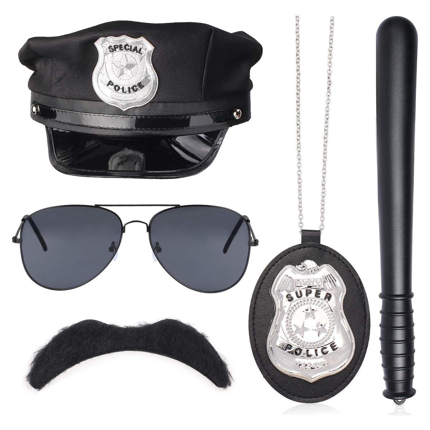 Set de Disfraz de Policía Beelittle con Sombrero y Accesorios
