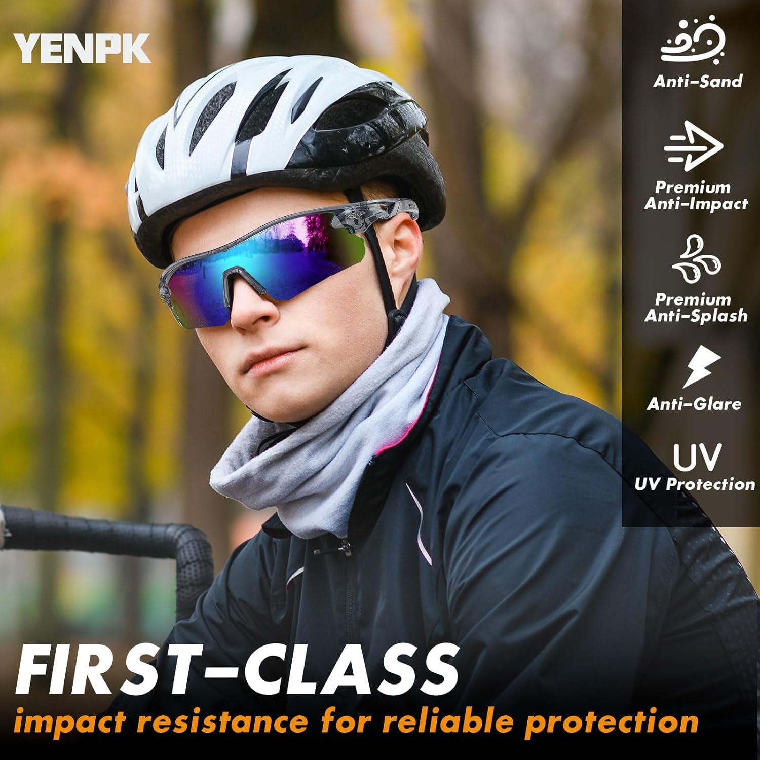 Paquete de 6 Gafas de Seguridad YENPK ANSI Z87.1 UV Anti-Rayas