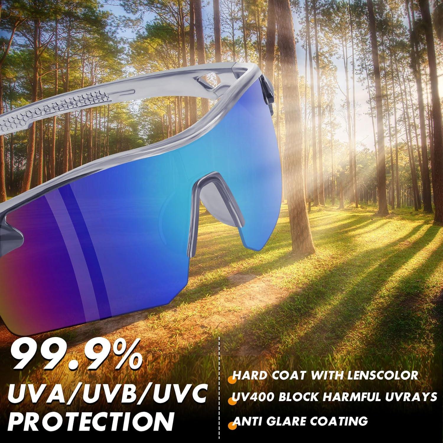 Paquete de 6 Gafas de Seguridad YENPK ANSI Z87.1 UV Anti-Rayas