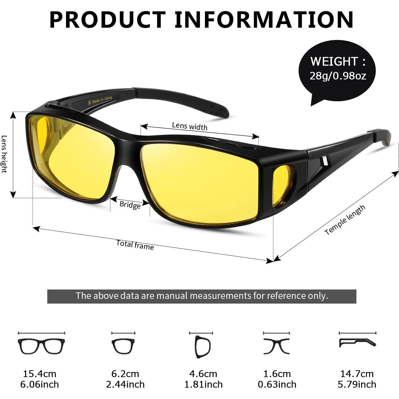 Gafas de Conducción Nocturna Kimorn Polarizadas Antirreflejo