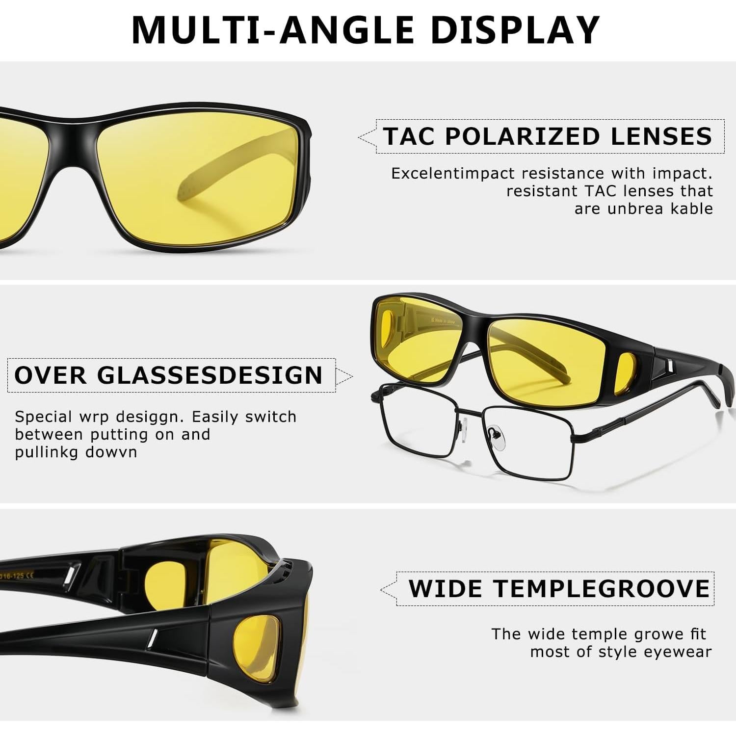 Gafas de Conducción Nocturna Kimorn Polarizadas Antirreflejo