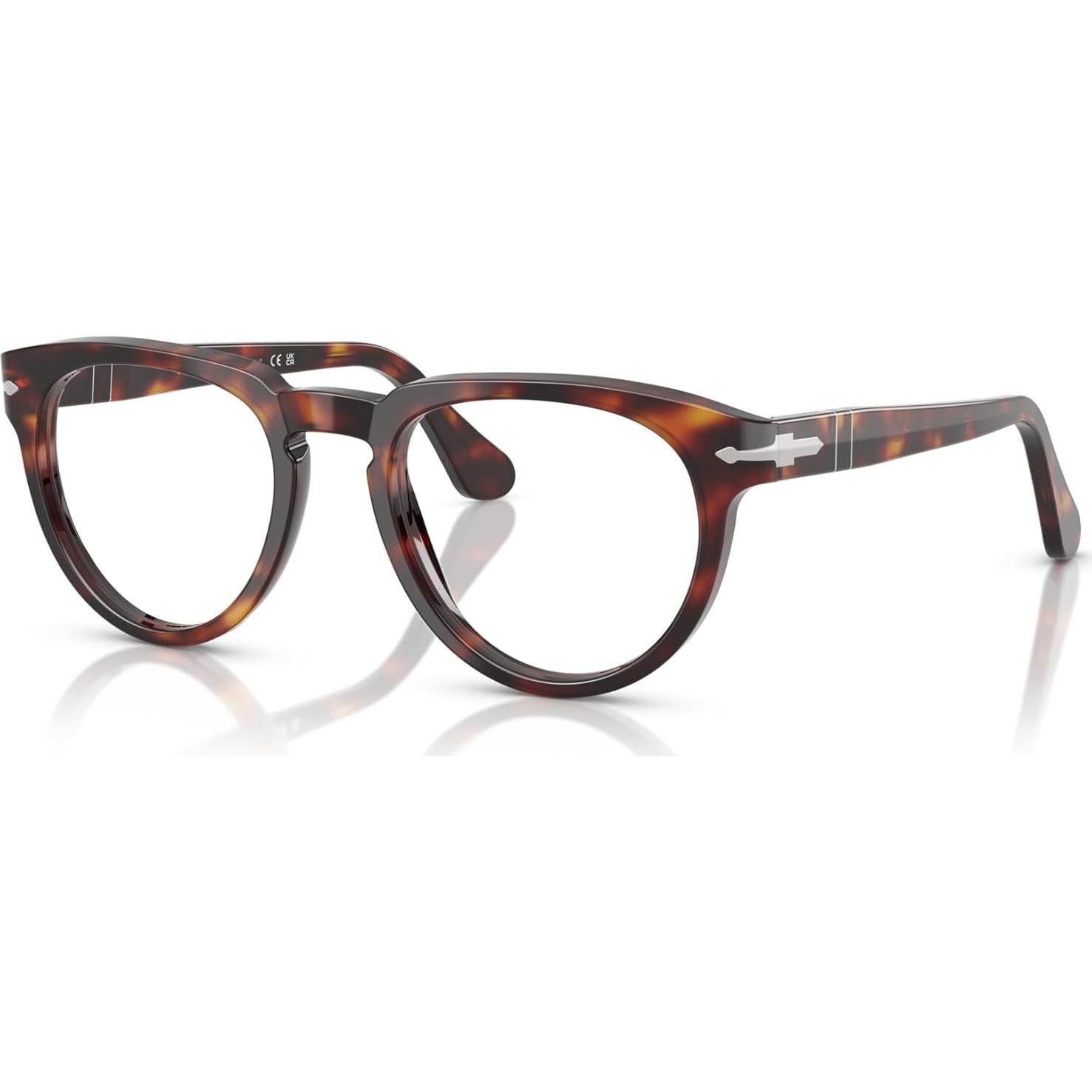 Montura de Gafas Recetadas Redondas Persol PO3377V Habana 50mm