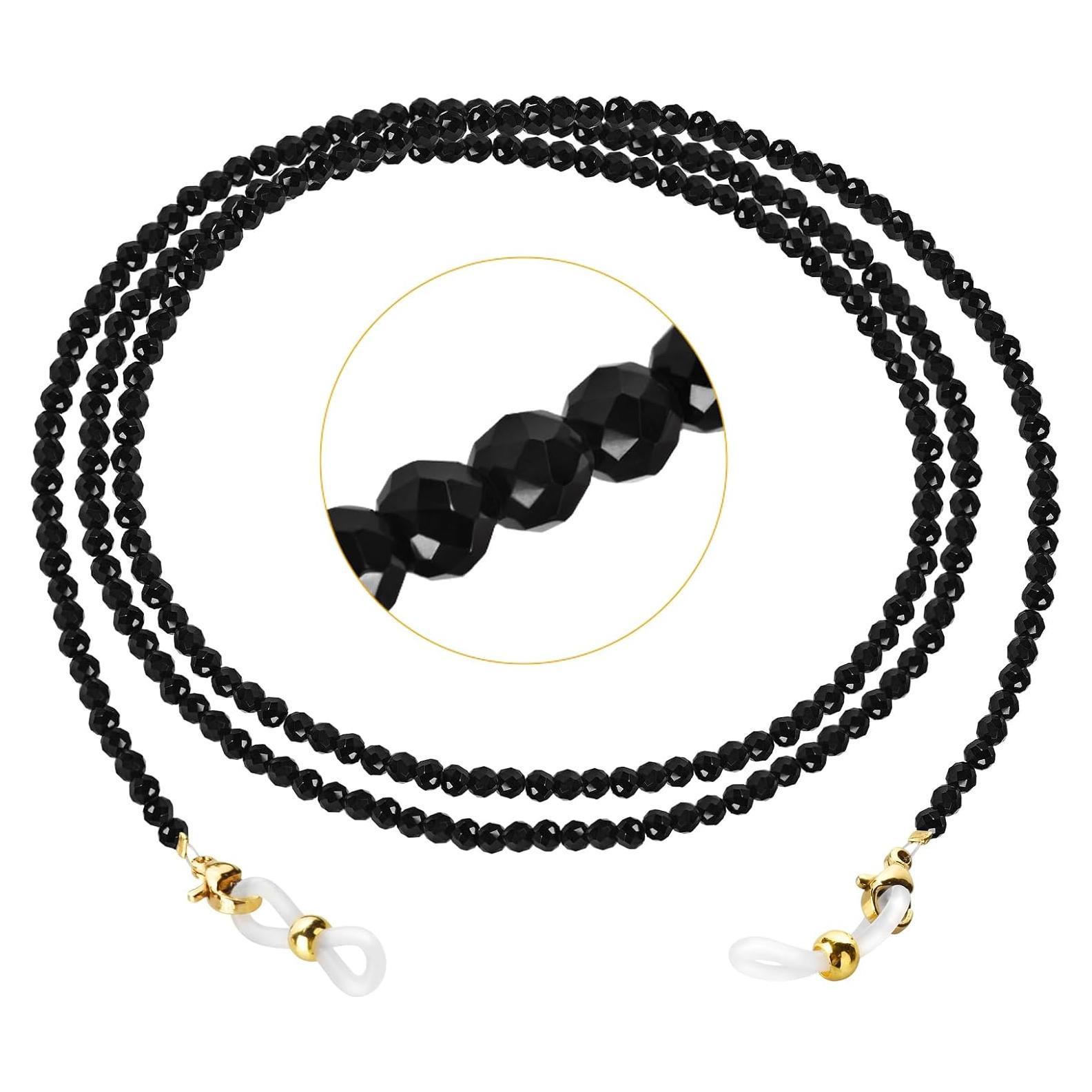 Cadena Sujetador de Gafas de Cristal Herain para Mujeres - Negro