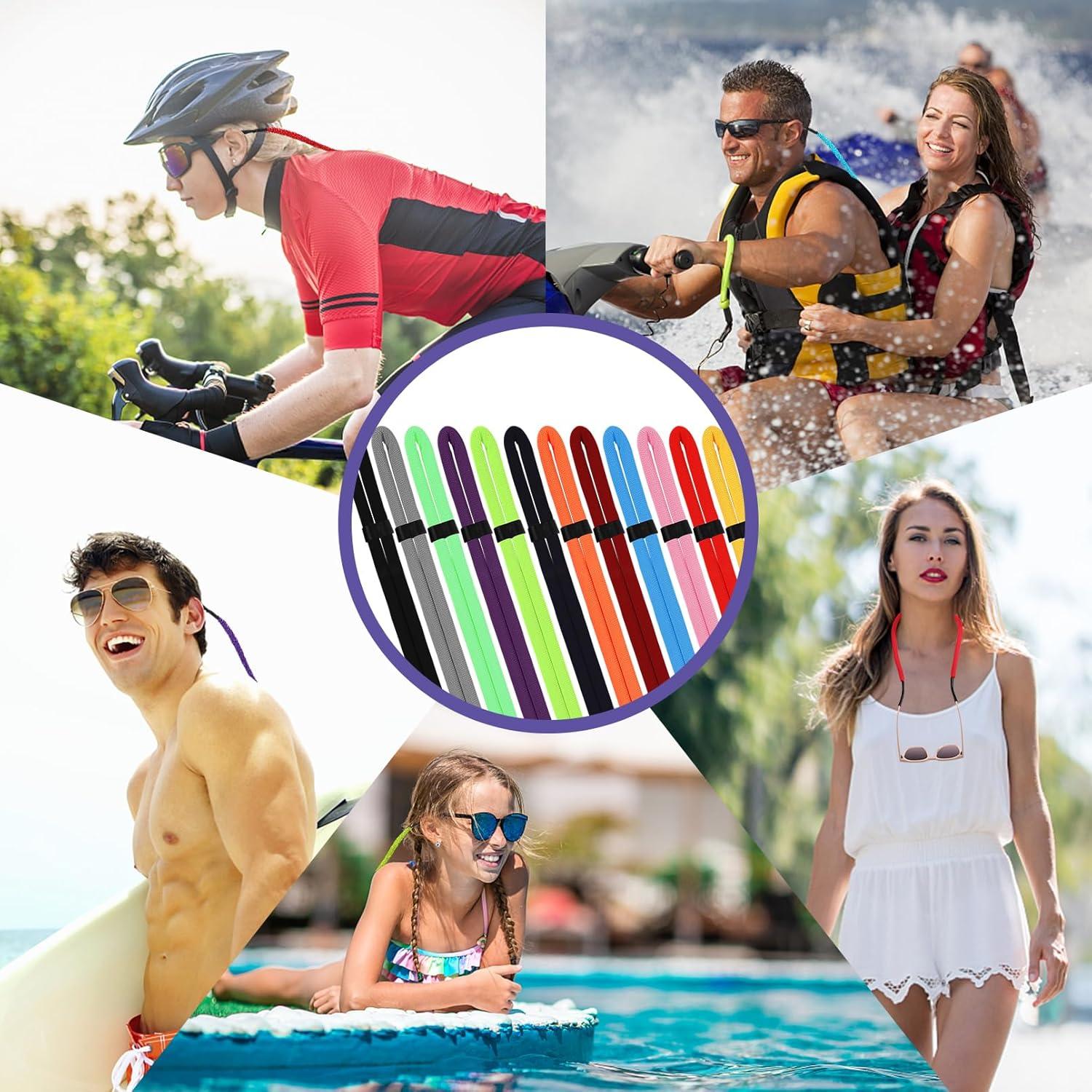 12 Correas Flotantes Ajustables para Gafas de Sol Yihurlm