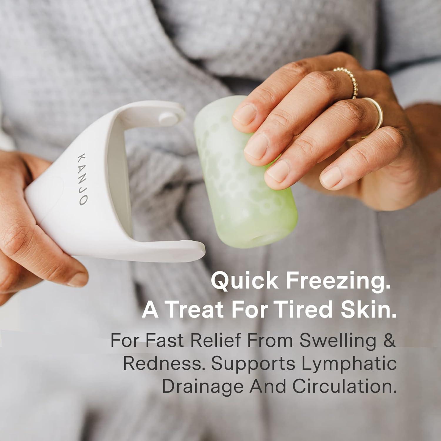 Rodillo de Hielo Kanjo para Cara y Ojos - Alivio de Dolor