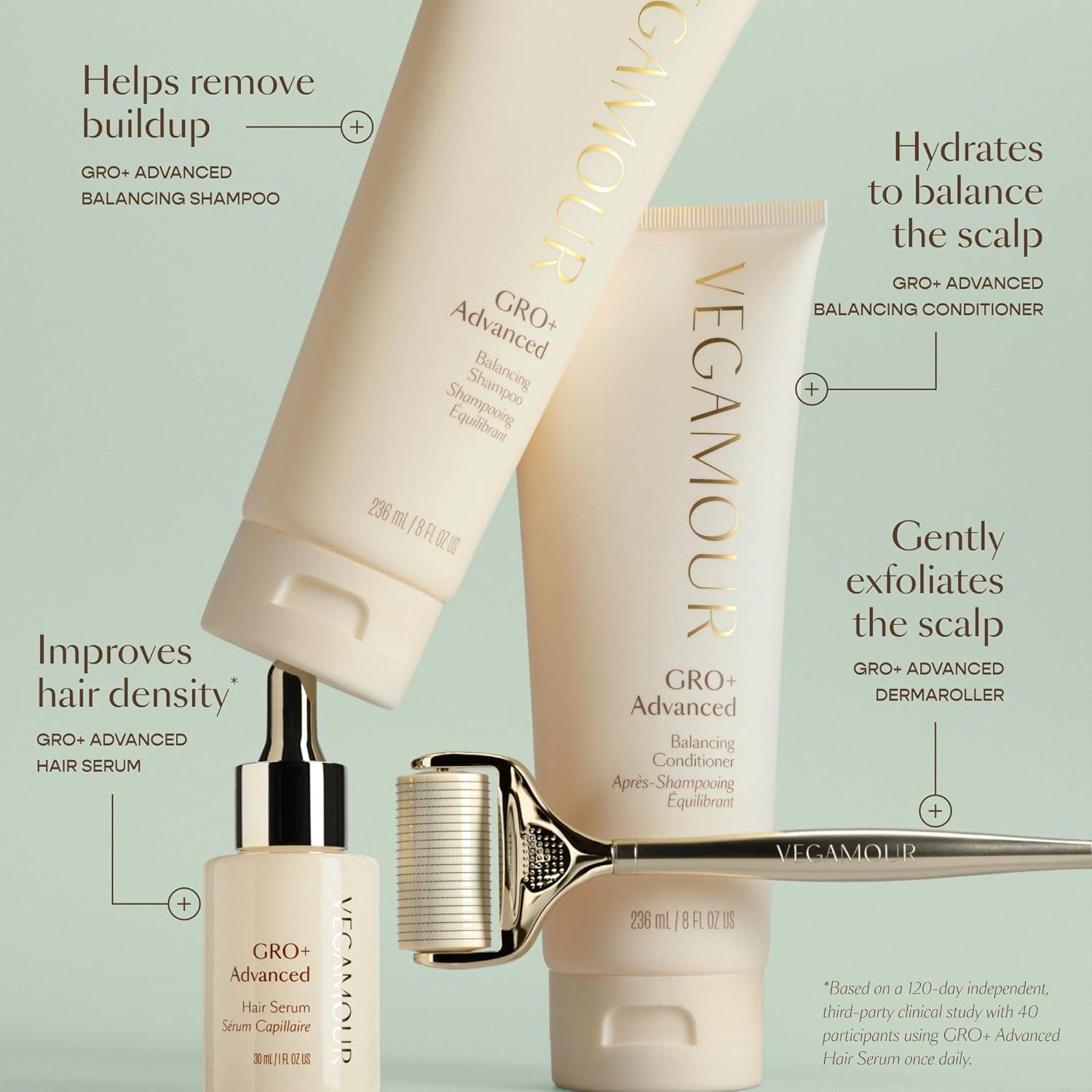 Rodillo Dermaroller VEGAMOUR GRO+ 1,200 Microagujas 0.25mm