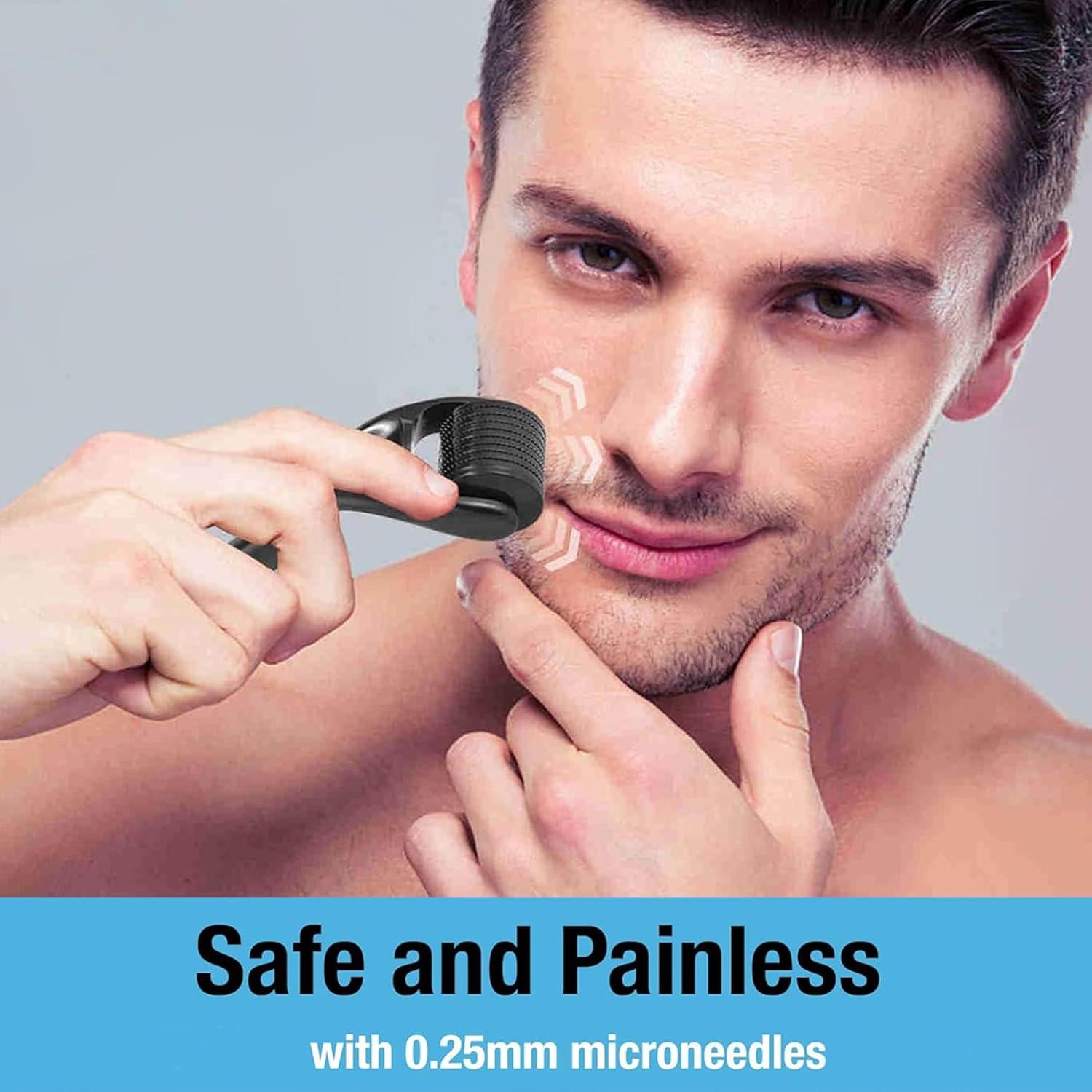 Rodillo Derma Microneedling Angel Kiss 0.25mm para Cara y Barba