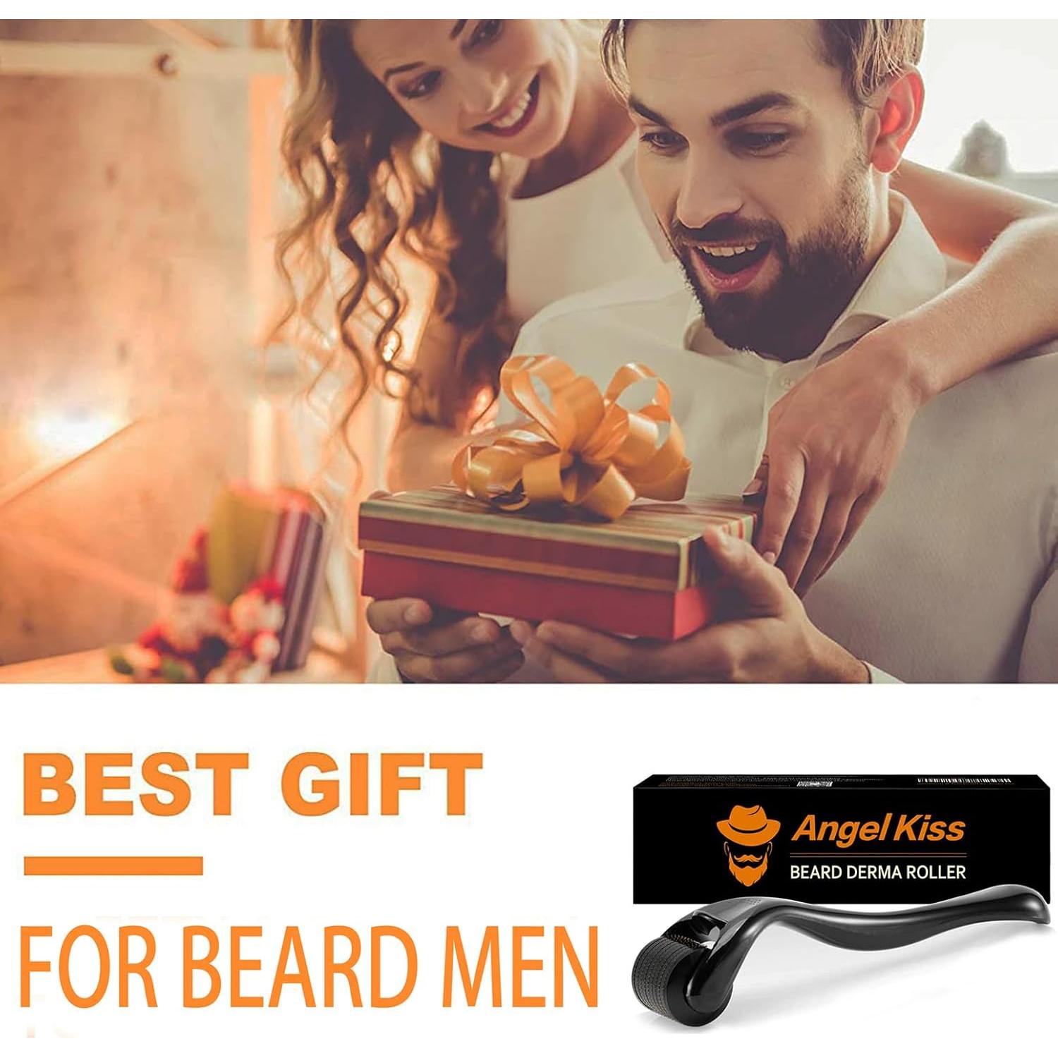 Rodillo Derma Microneedling Angel Kiss 0.25mm para Cara y Barba