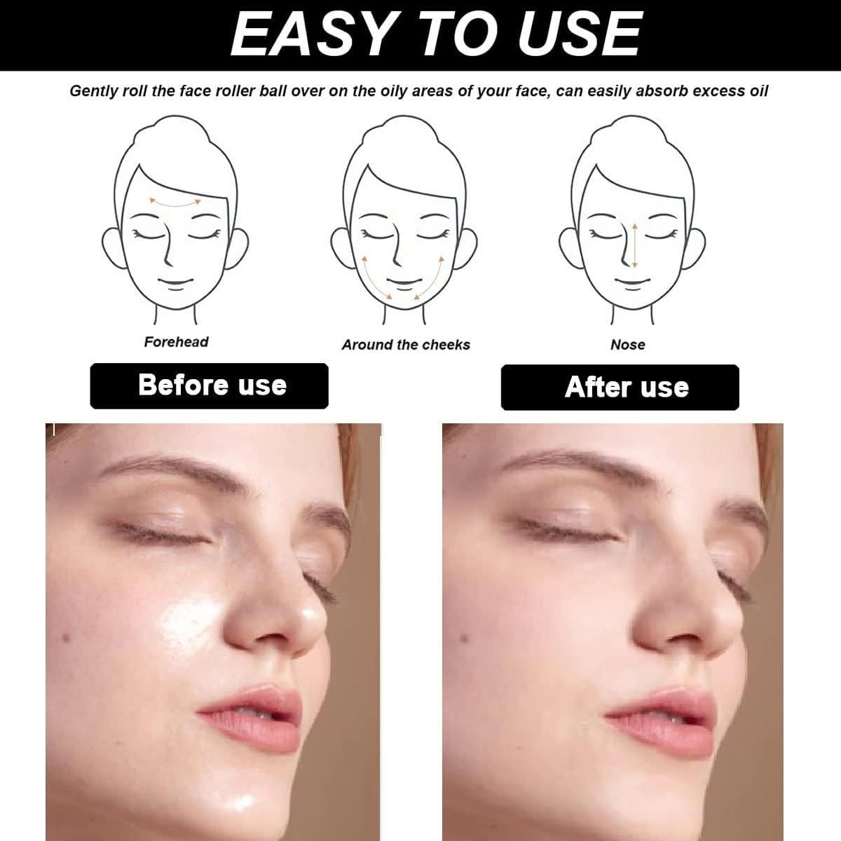 Rodillo Facial Volcánico NGUP 2 Pcs Absorbente de Aceite