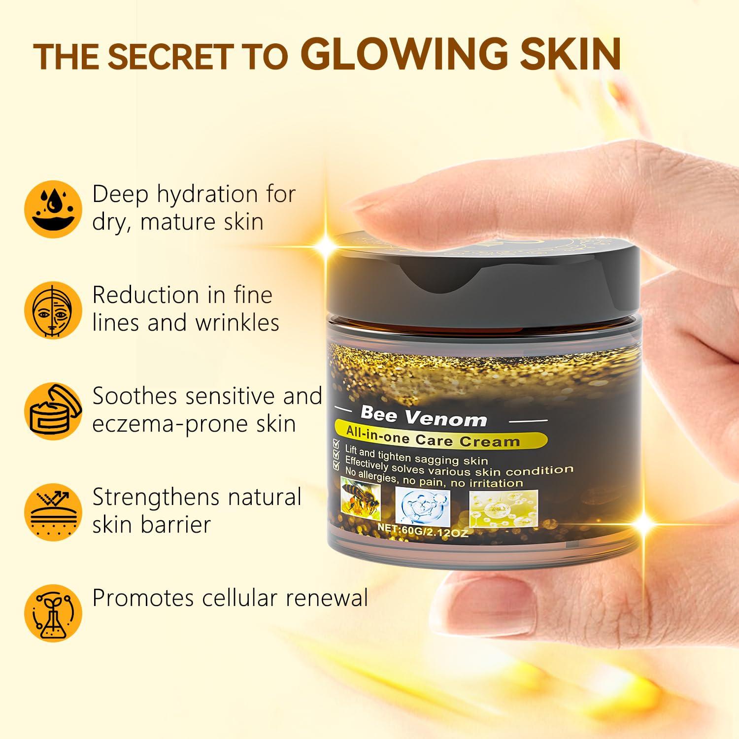 Crema Antienvejecimiento Veneno de Abeja Caderno Inteligente 60g