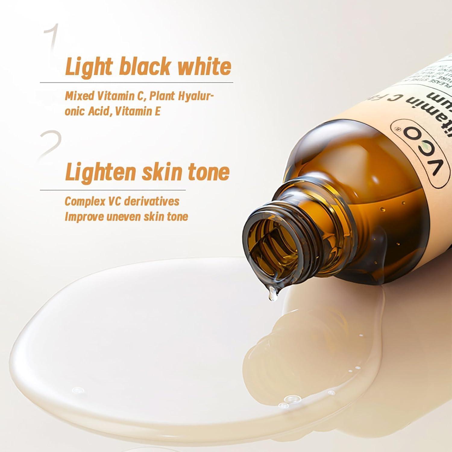 Conjunto de Cuidado de la Piel VGO - Mucina de Caracol 50g + Suero Vitamina C 57g